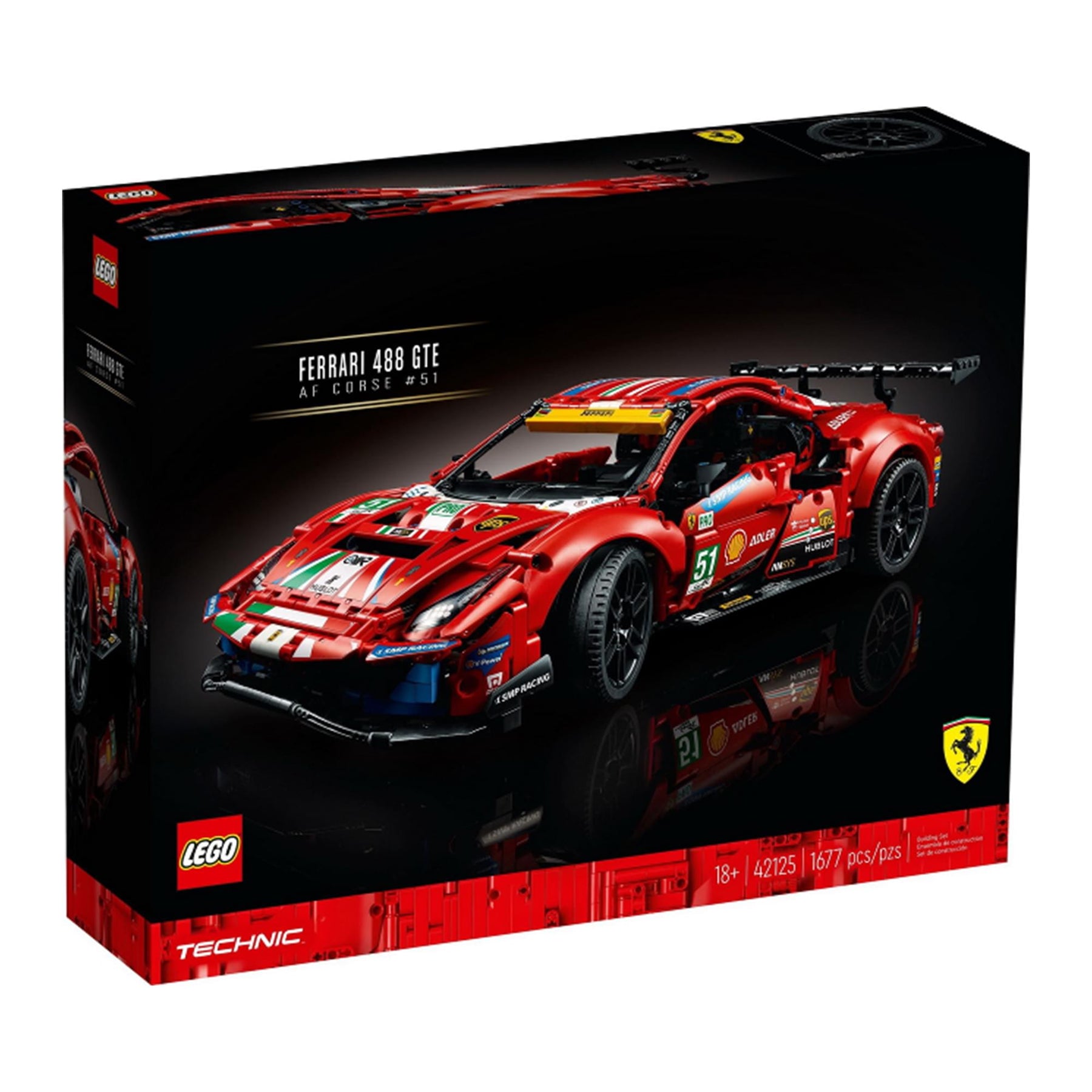 LEGO Technic 42125 Ferrari 488 GTE AF Corse #51