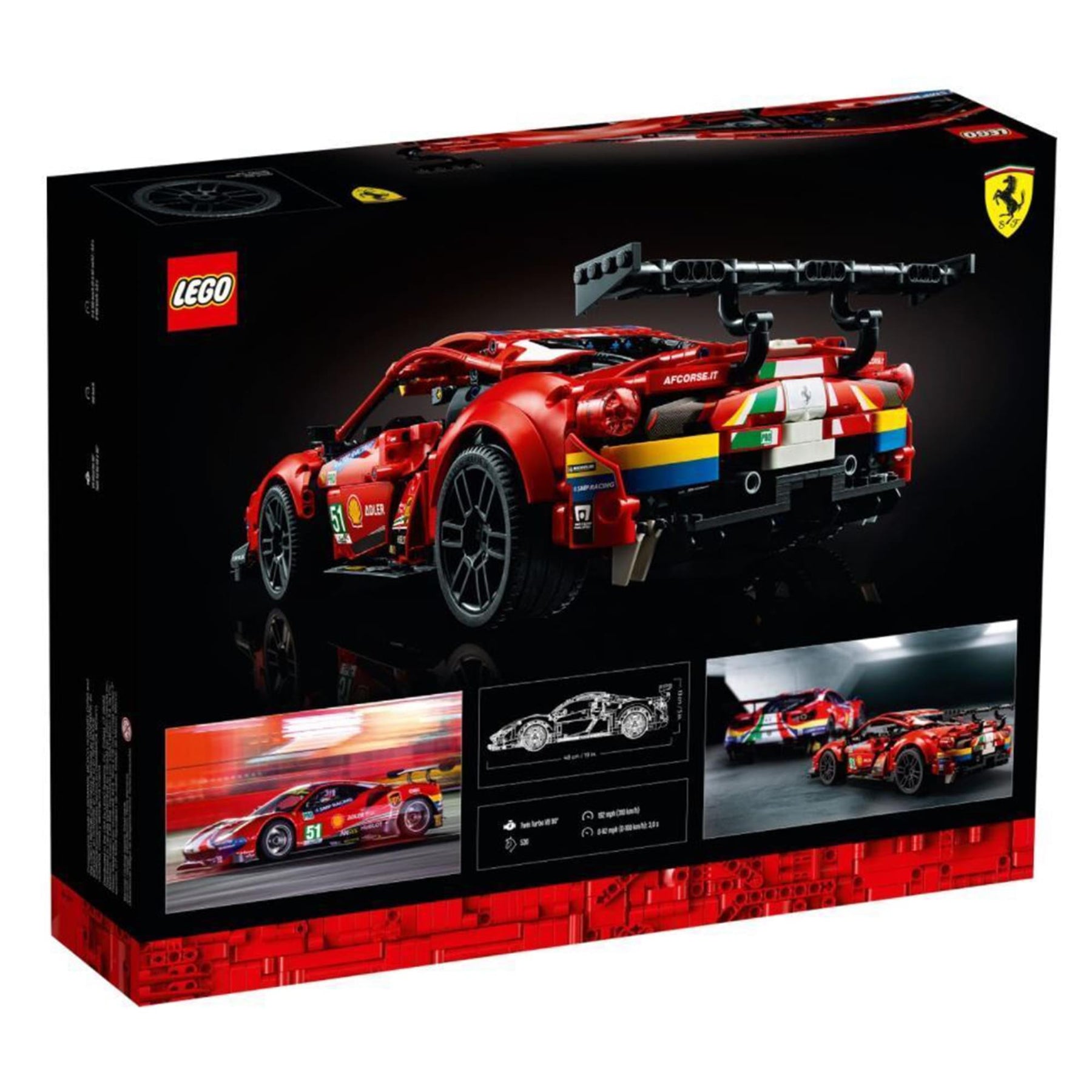 LEGO Technic 42125 Ferrari 488 GTE AF Corse #51