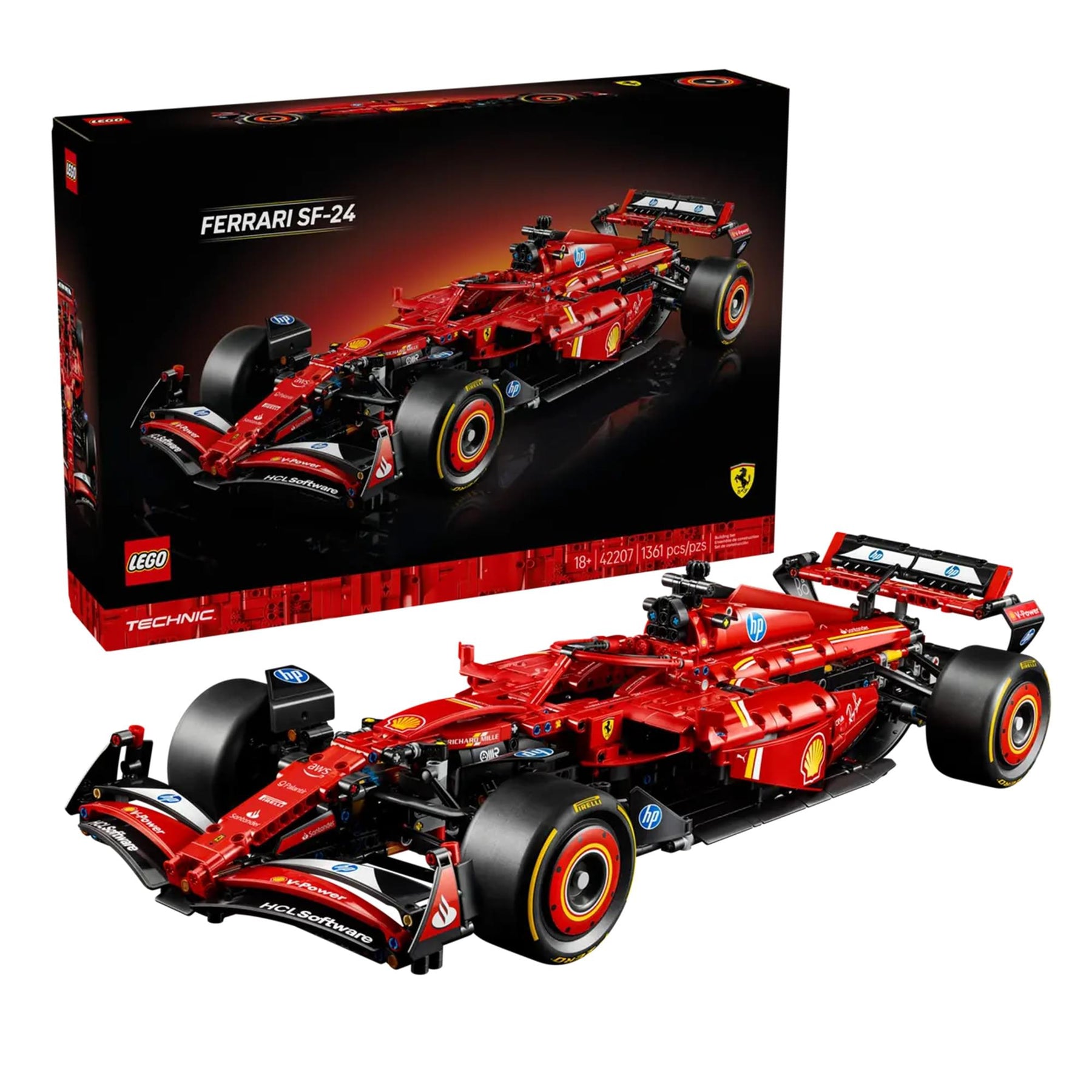 LEGO Technic 42207 Ferrari SF-24 F1 Model Car 1362 Piece Building Set