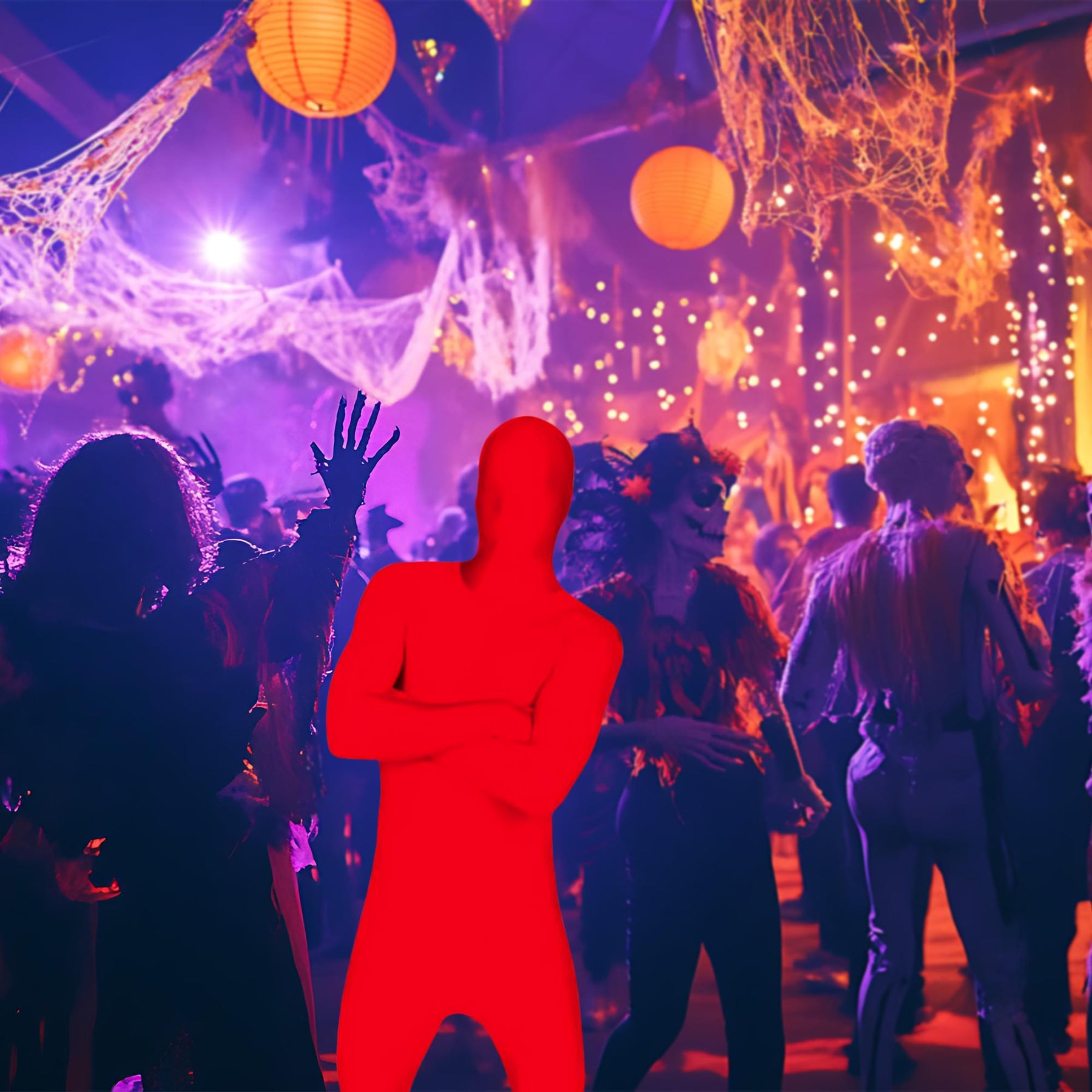 Red Adult Costume Morphsuit