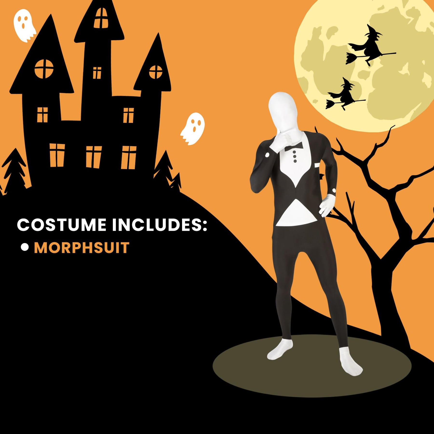 Tuxedo Adult Costume Morphsuit