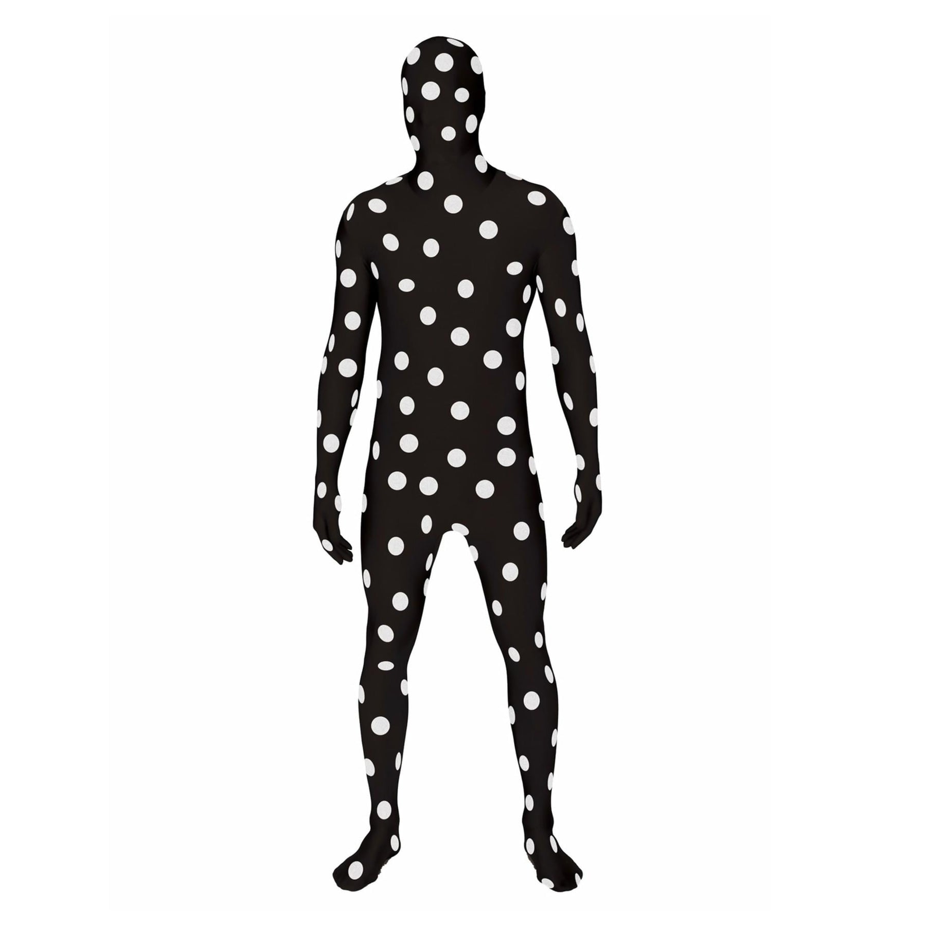 Black and White Spotted Adult Costume Morphsuit