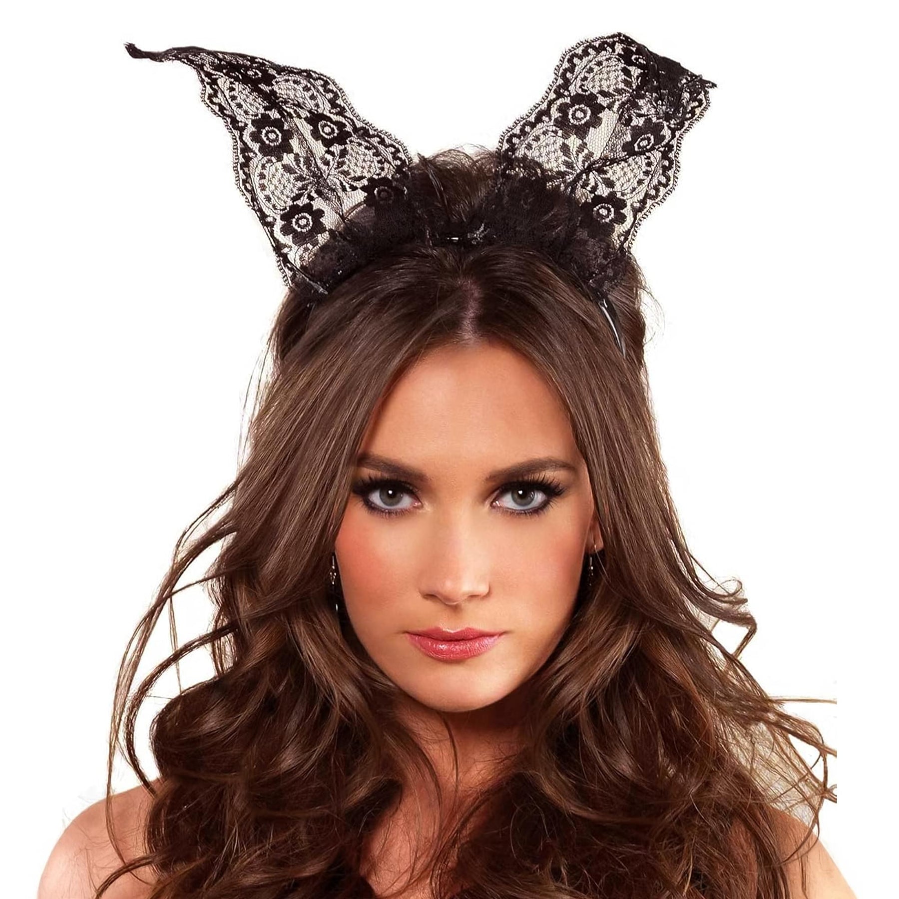 Lace Bunny Ears Adult Costume Accessory