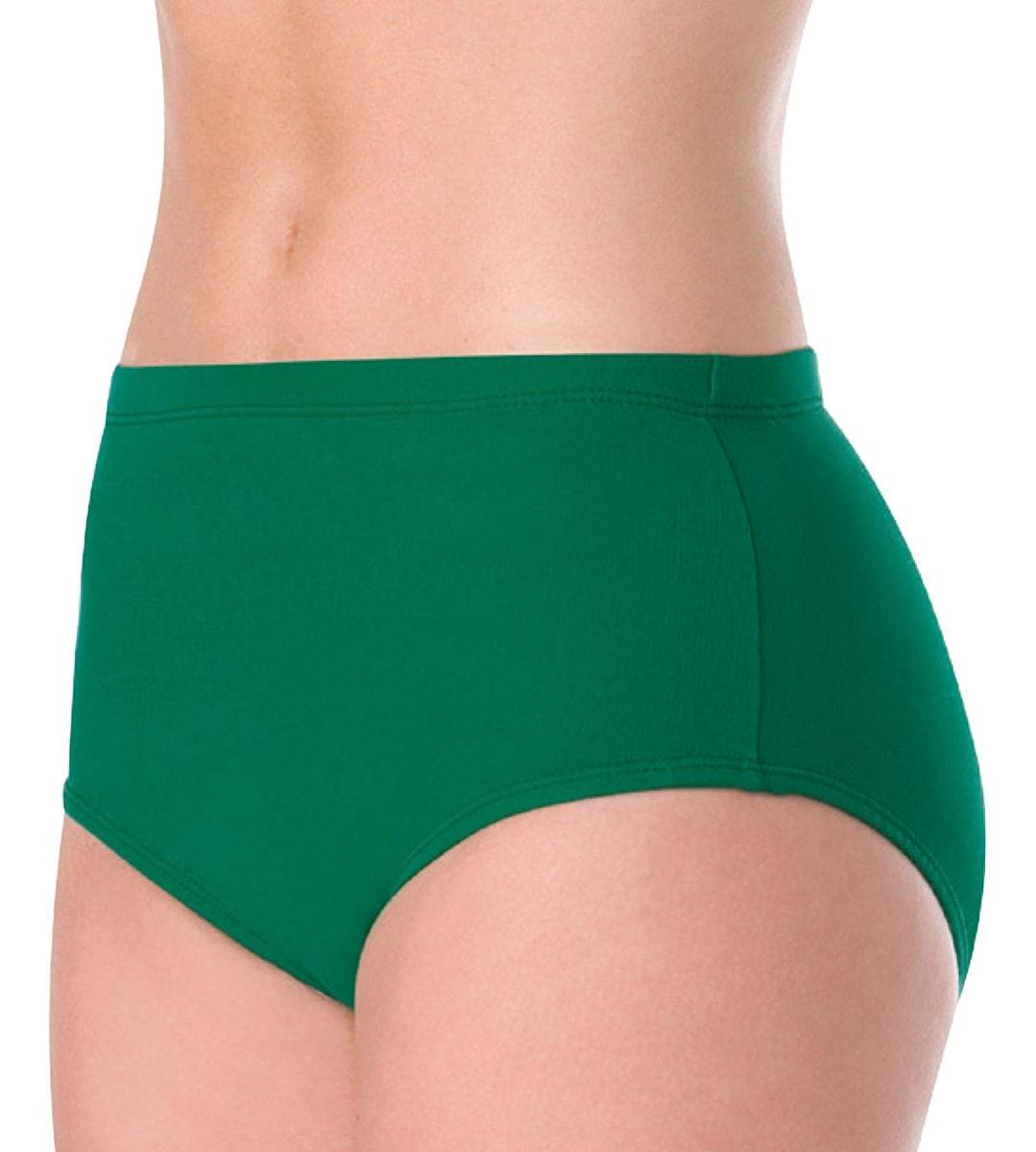 Bodywrappers Women's Nylon Briefs, Kelly Green