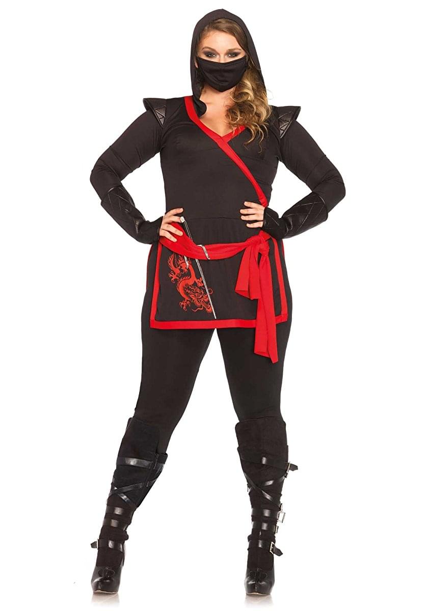 Ninja Assassin (Black) 4-Piece Women's Costume