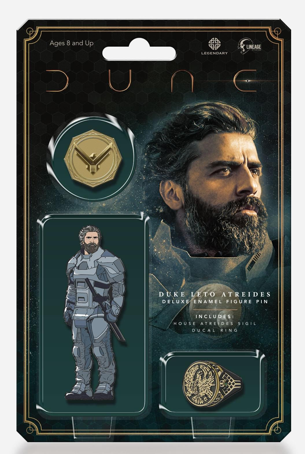Dune Duke Leto Atreides 3 Piece Deluxe Enamel Pin Set