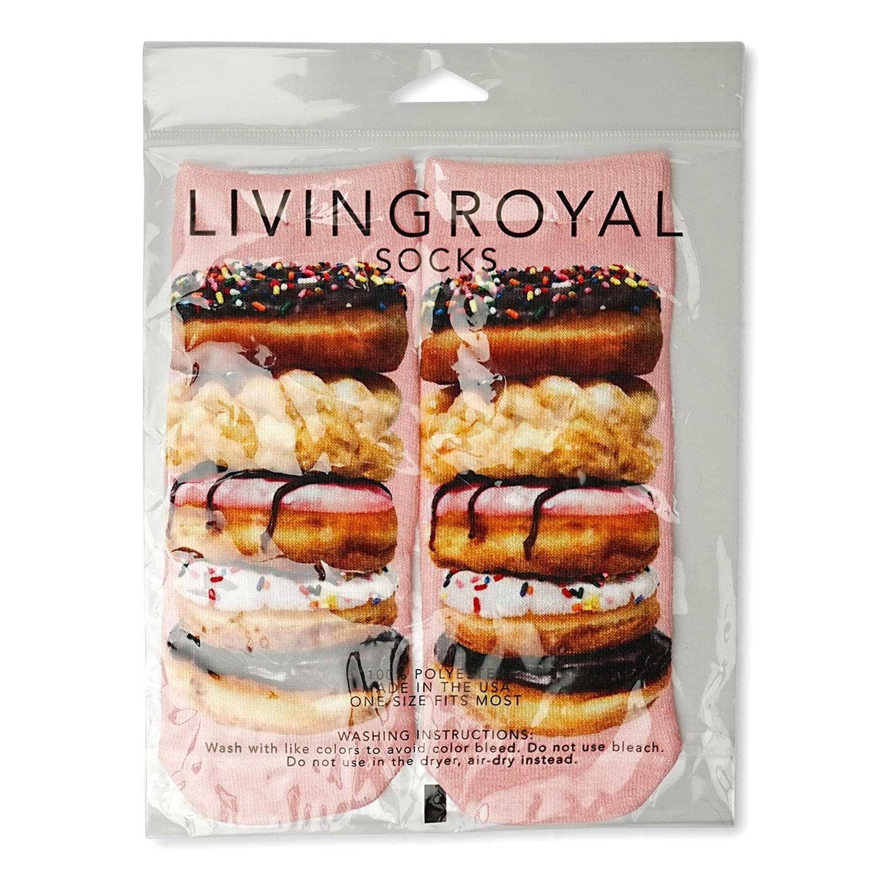 Stacked Donuts Photo Print Ankle Socks