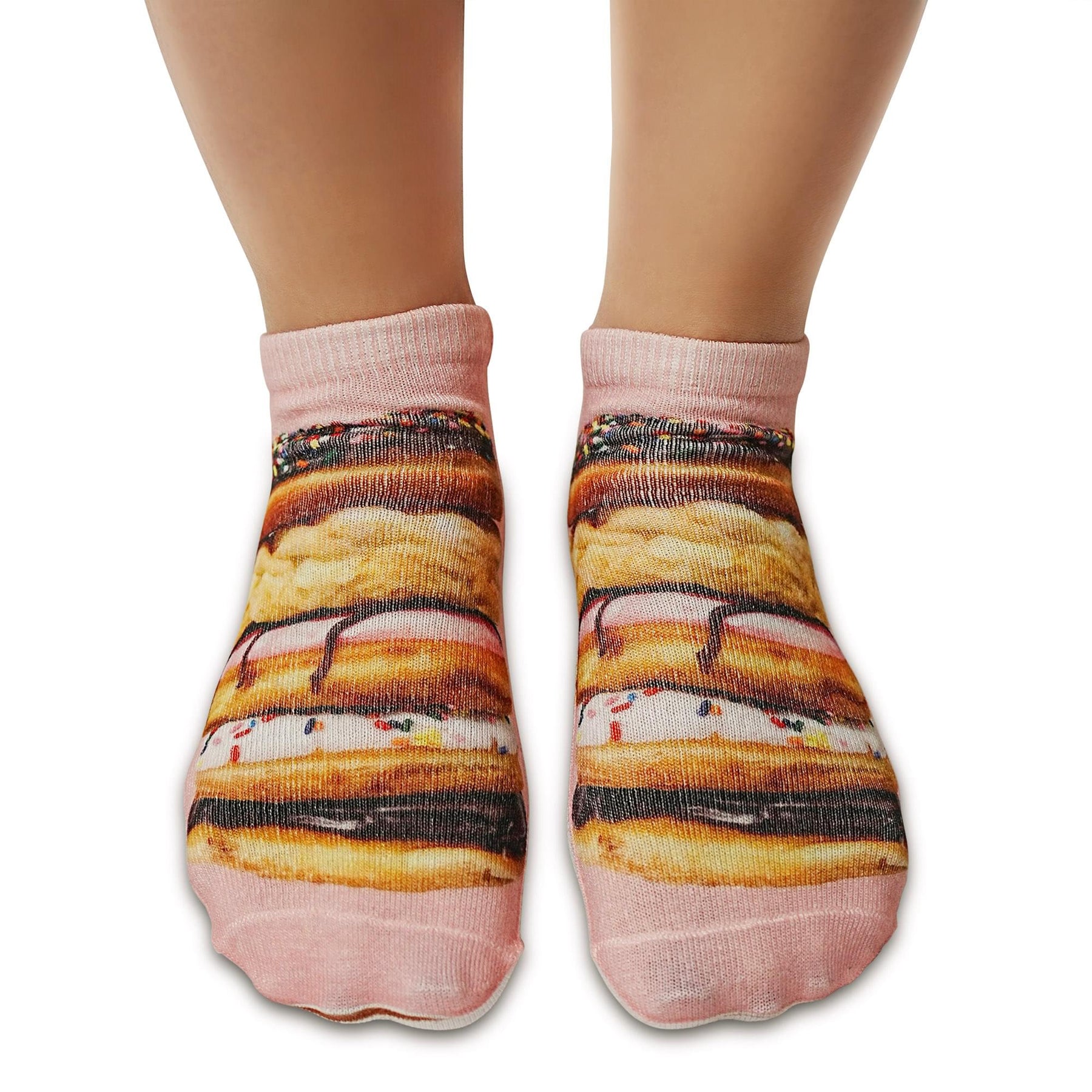 Stacked Donuts Photo Print Ankle Socks