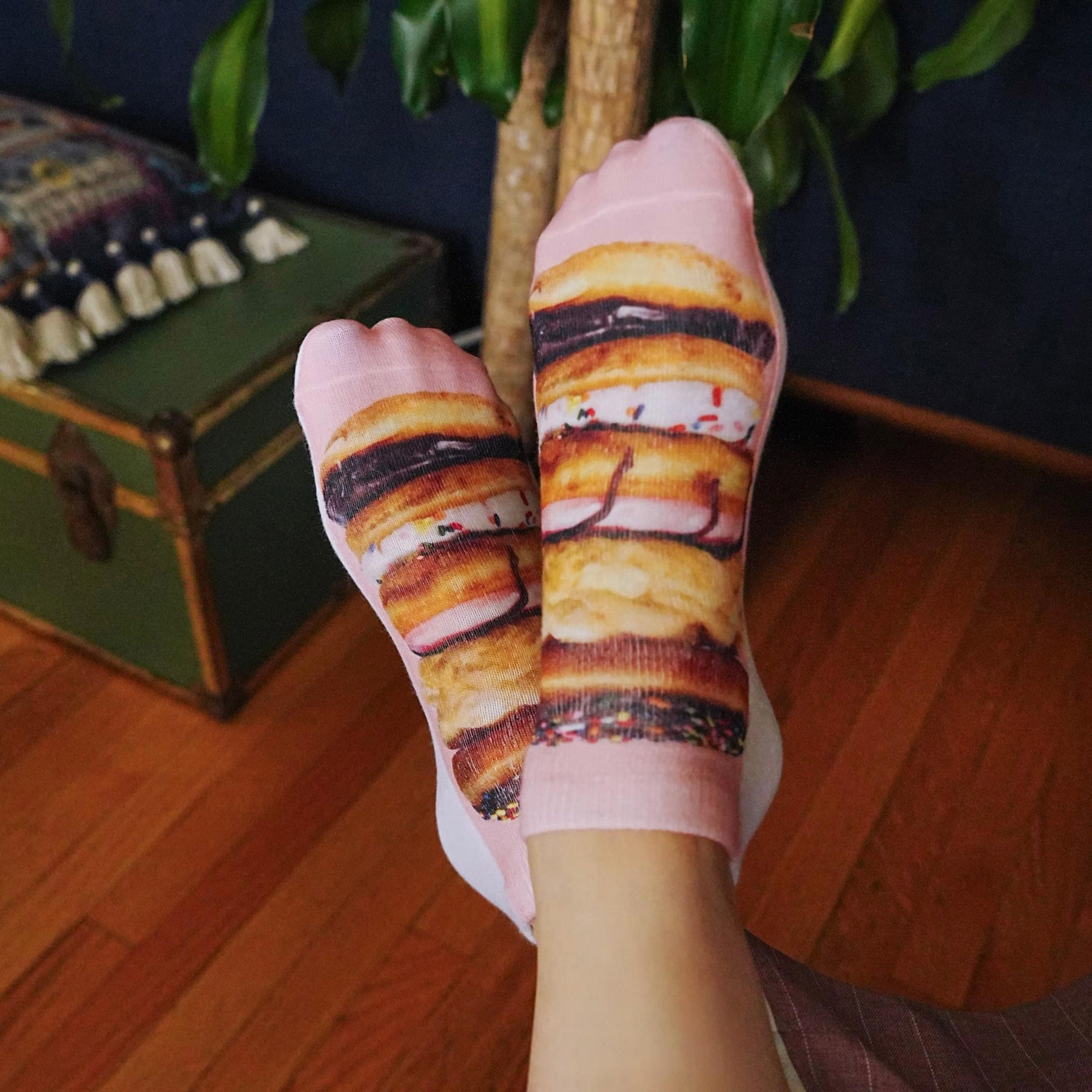 Stacked Donuts Photo Print Ankle Socks