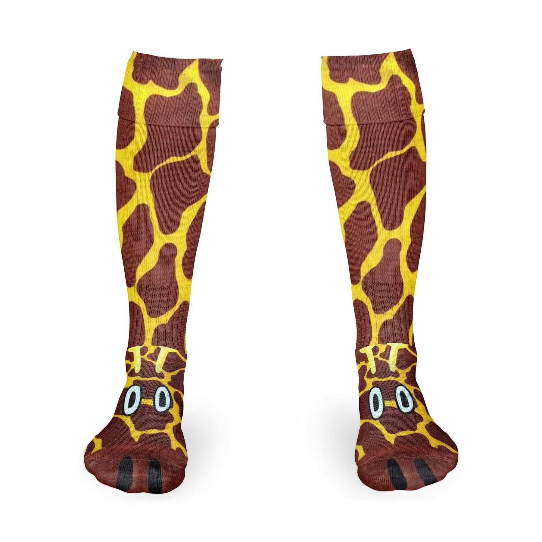 Giraffe Photo Print Knee High Socks