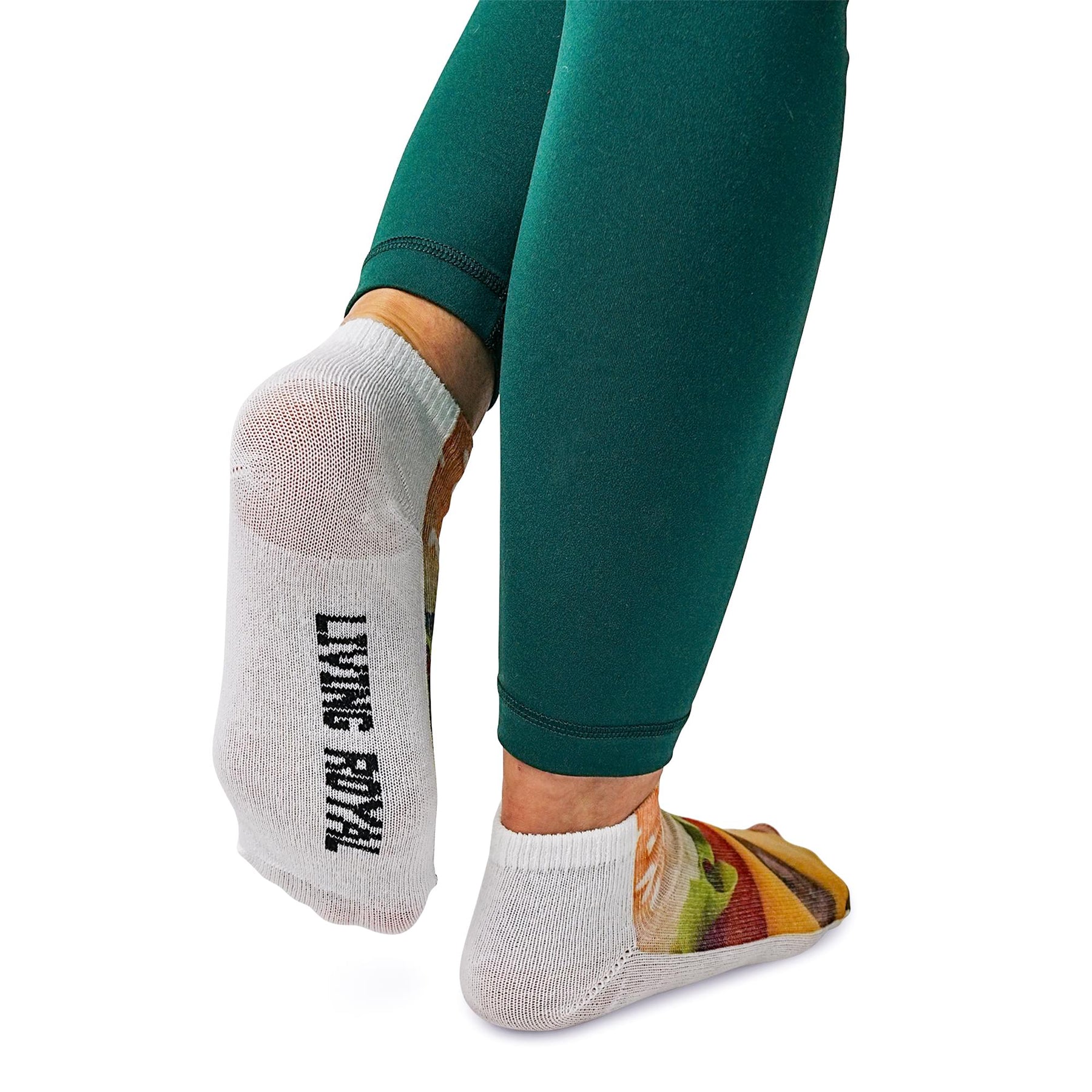 Cheeseburger Photo Print Ankle Socks