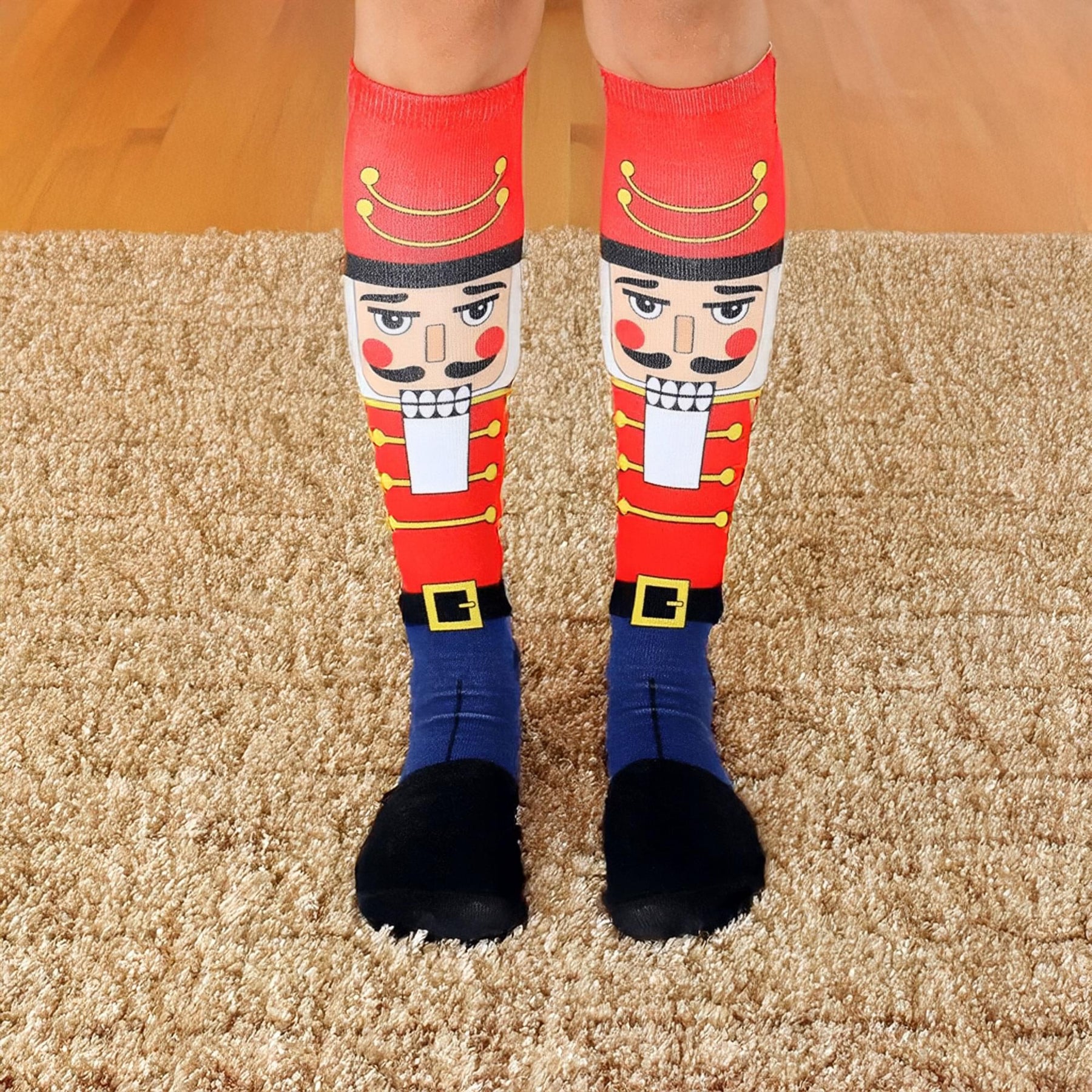 Christmas Nutcrackers Knee High Socks