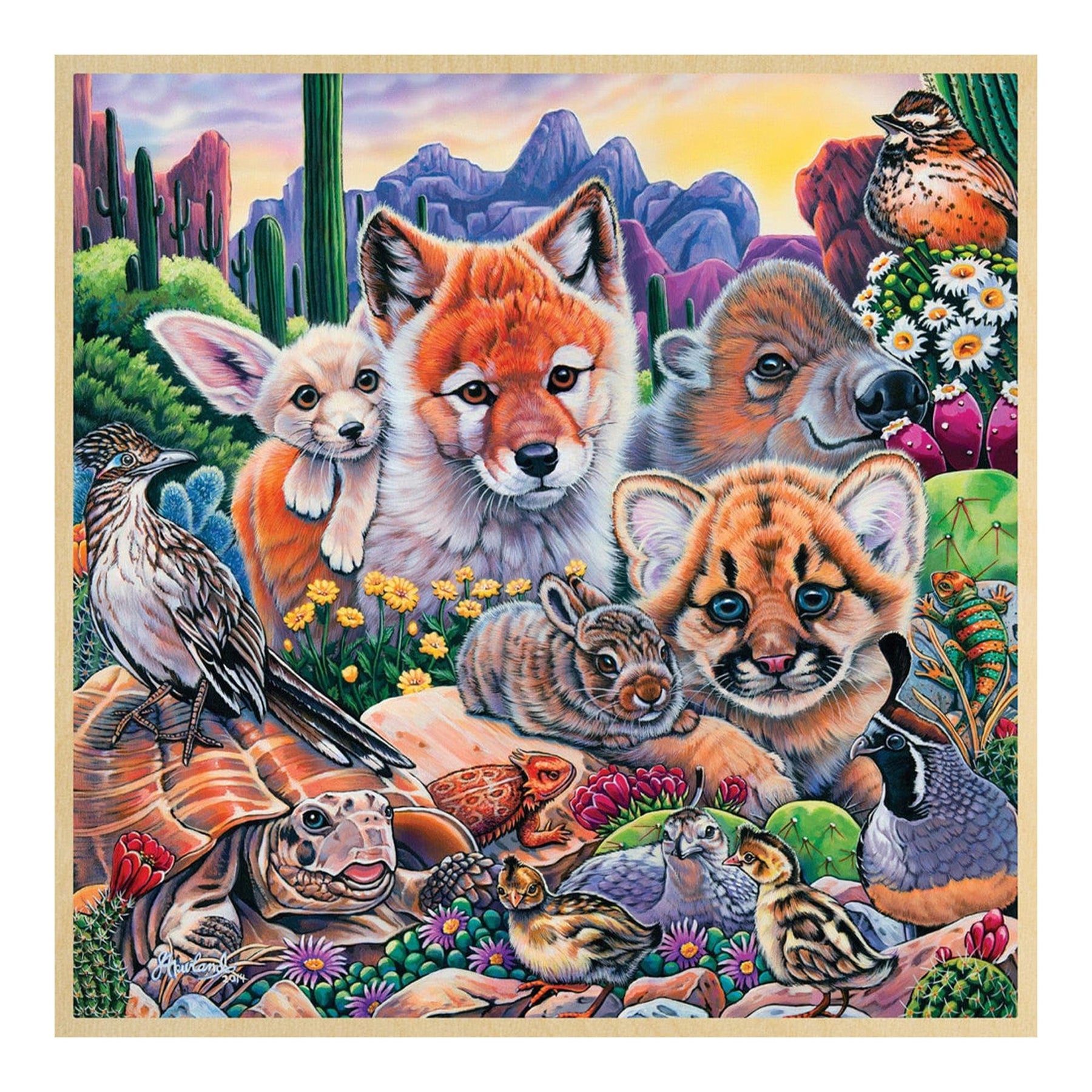 Desert Friends 48 Piece Real Wood Jigsaw Puzzle