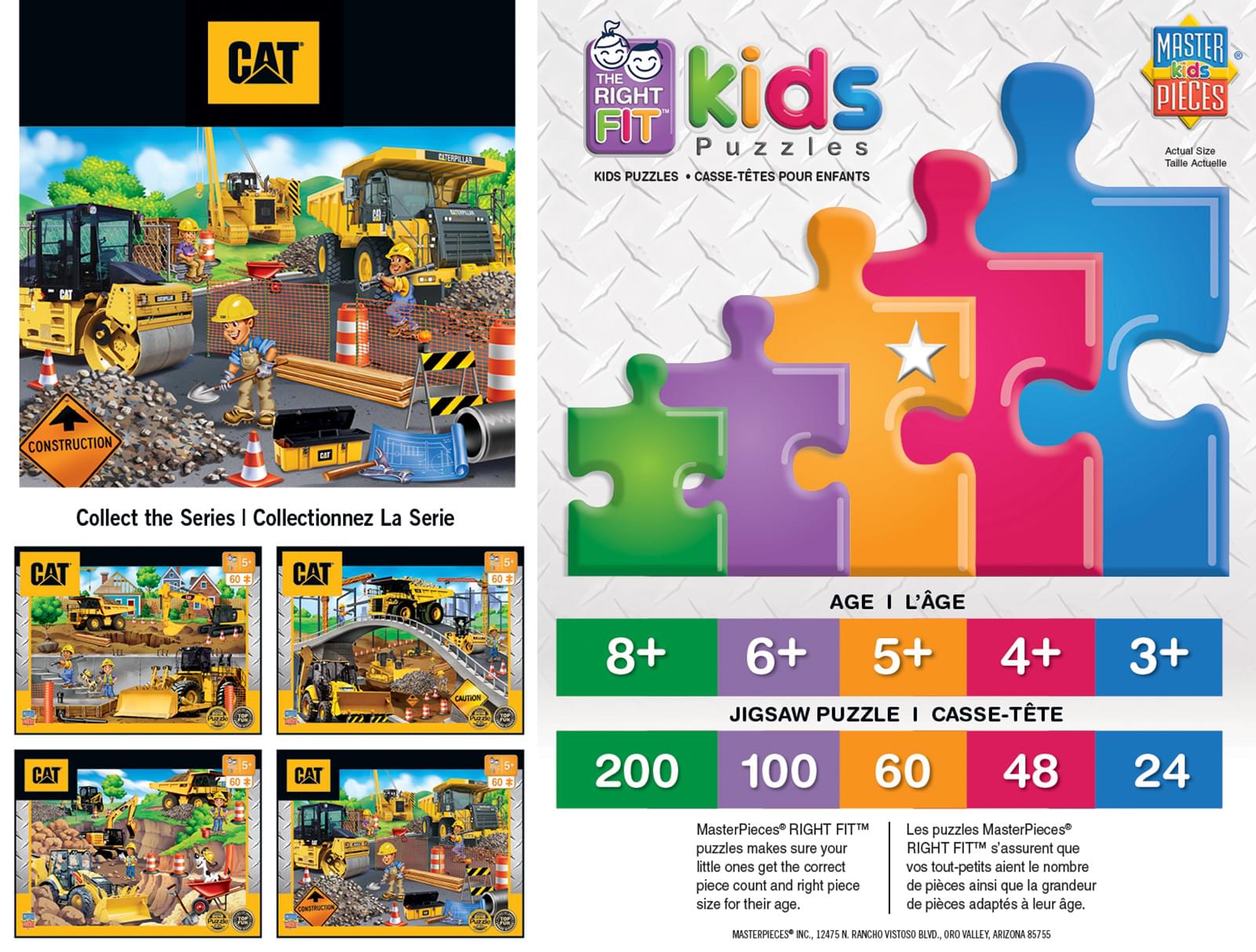 Caterpillar Parking Lot 60 Piece Jigsaw Puzzle
