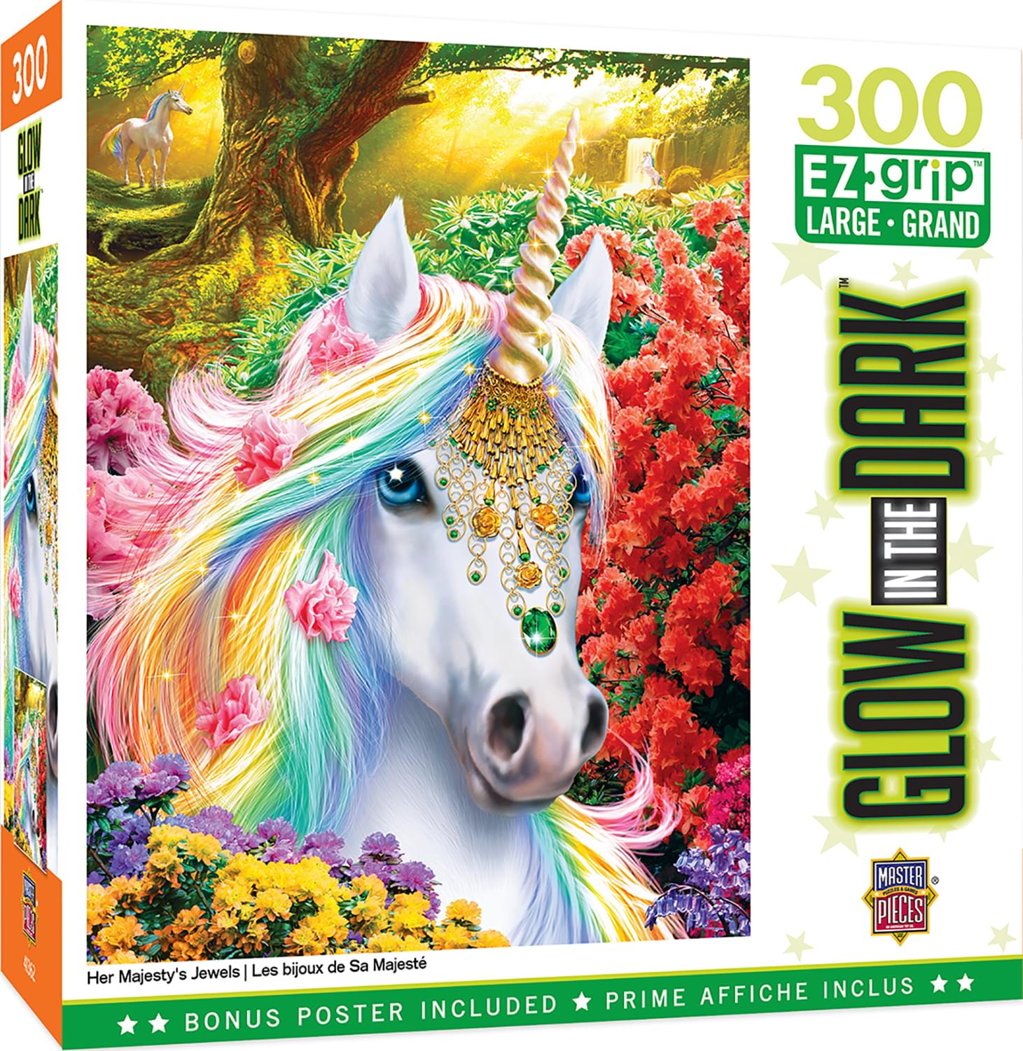 Her Majestys Jewels 300 Piece Large EZ Grip Glow In The Dark Jigsaw Puzzle