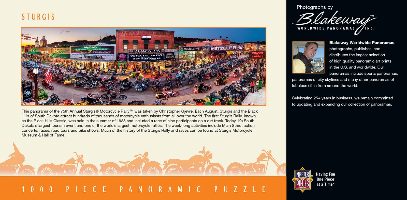 Sturgis South Dakota 1000 Piece Panoramic Jigsaw Puzzle