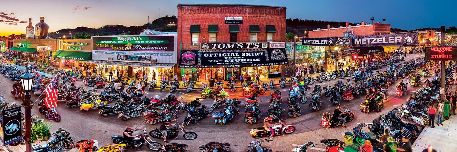 Sturgis South Dakota 1000 Piece Panoramic Jigsaw Puzzle