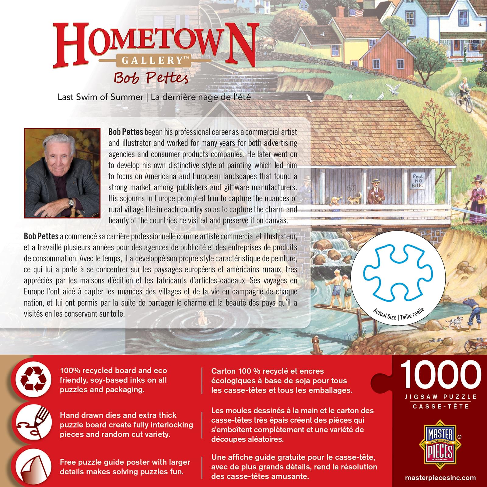 Hometown Gallery Last Swim of Summer 1000 Piece Jigsaw Puzzle