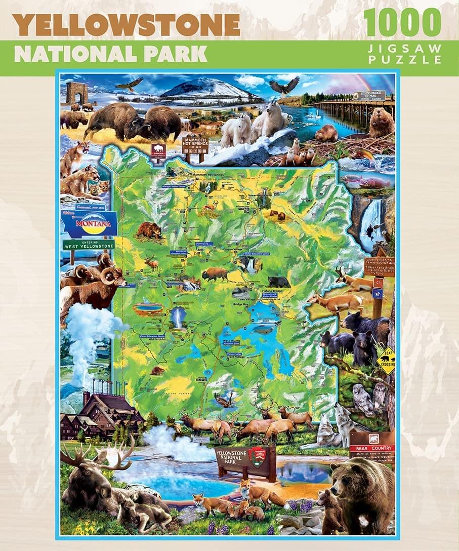 Yellowstone National Park 1000 Piece Jigsaw Puzzle