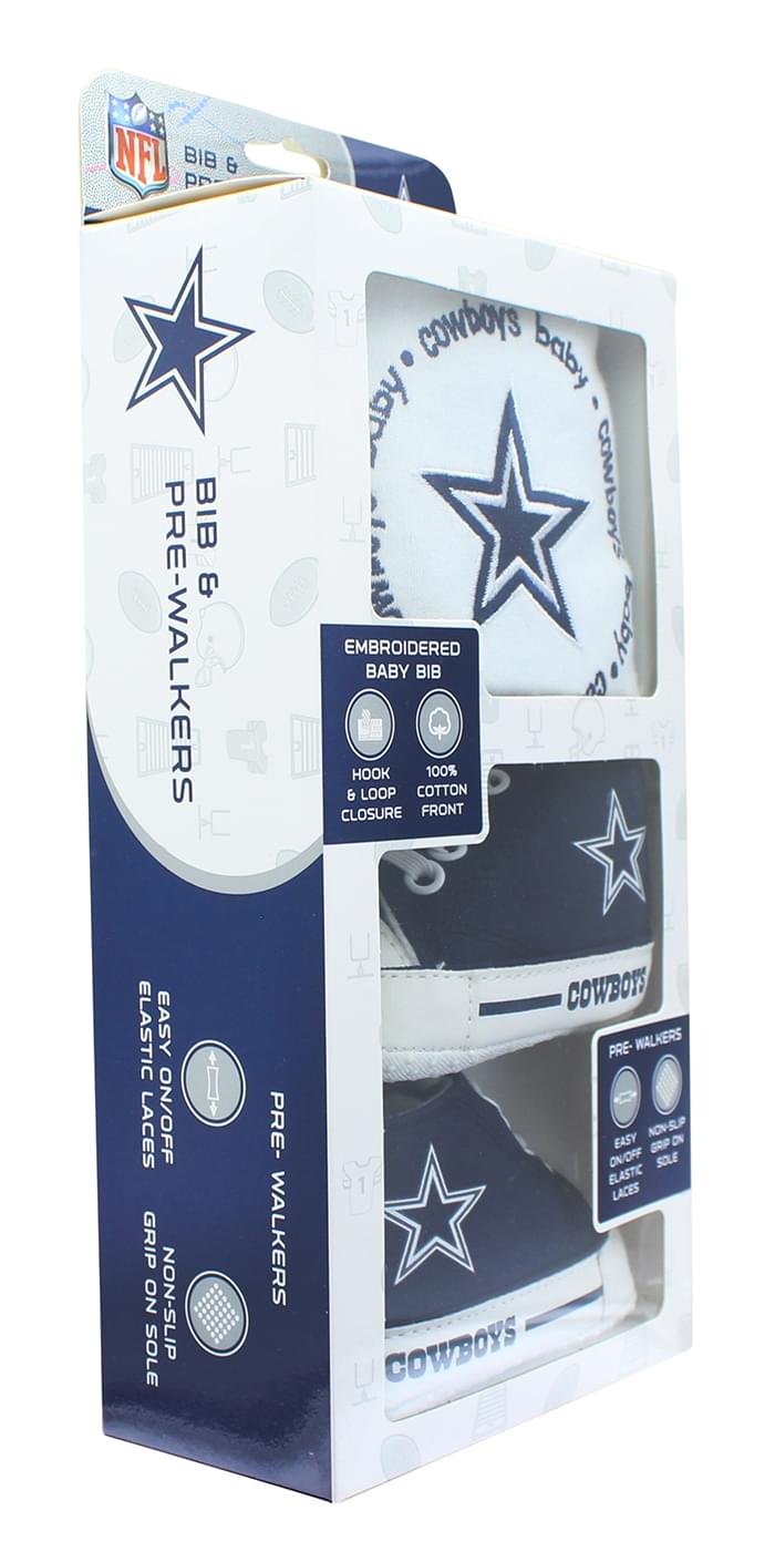 Dallas Cowboys NFL 2-Piece Baby Gift Set | Bib & Pre-Walkers