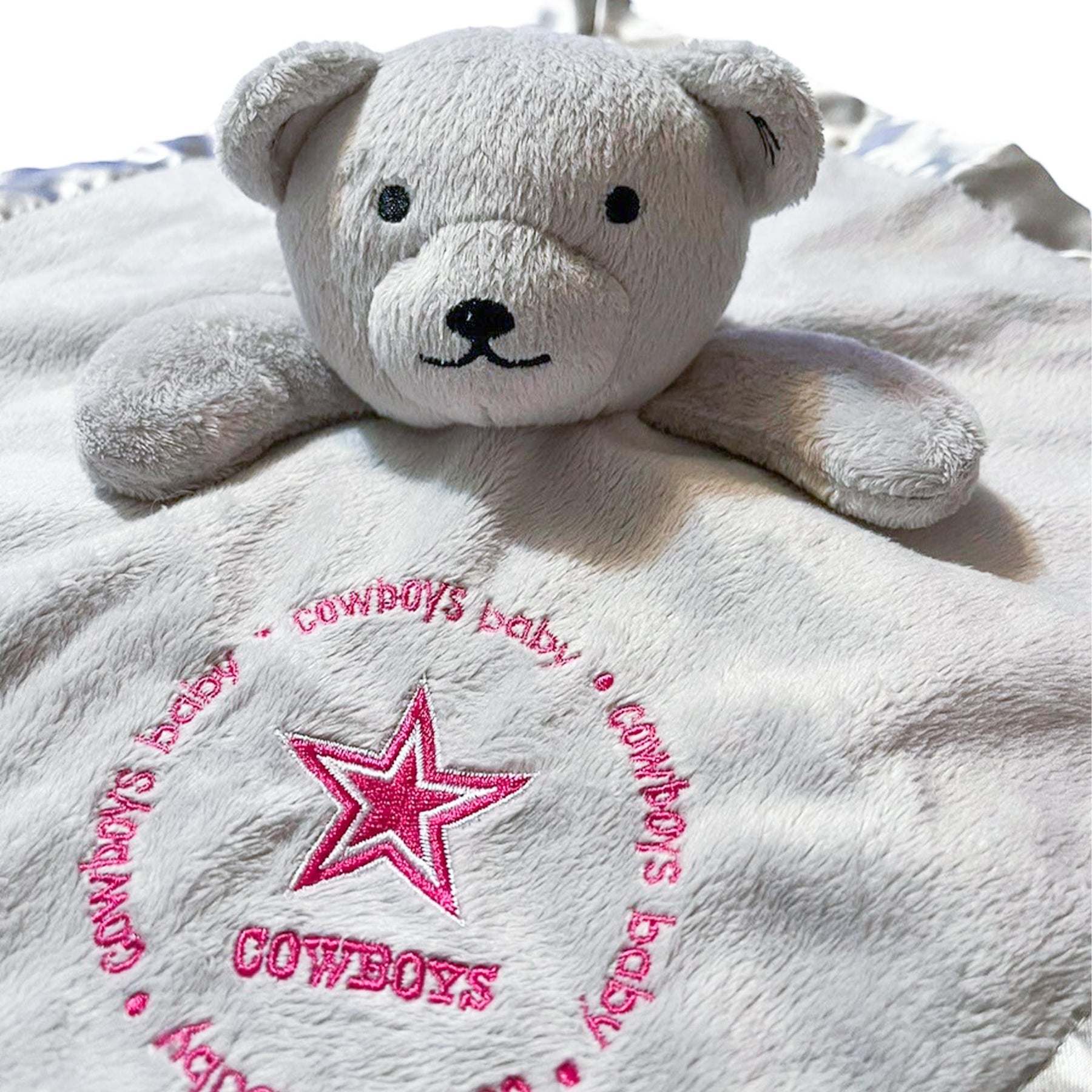 Dallas Cowboys NFL Plush Teddy Bear Baby Blanket
