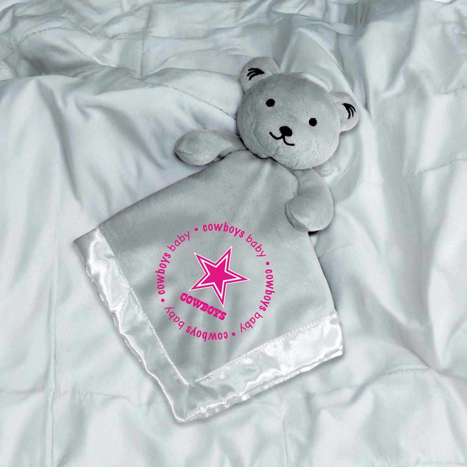 Dallas Cowboys NFL Plush Teddy Bear Baby Blanket