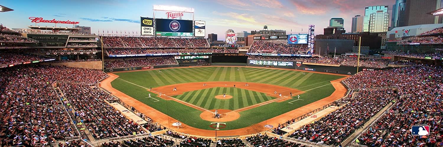 Minnesota Twins Stadium MLB 1000 Piece Panoramic Jigsaw Puzzle