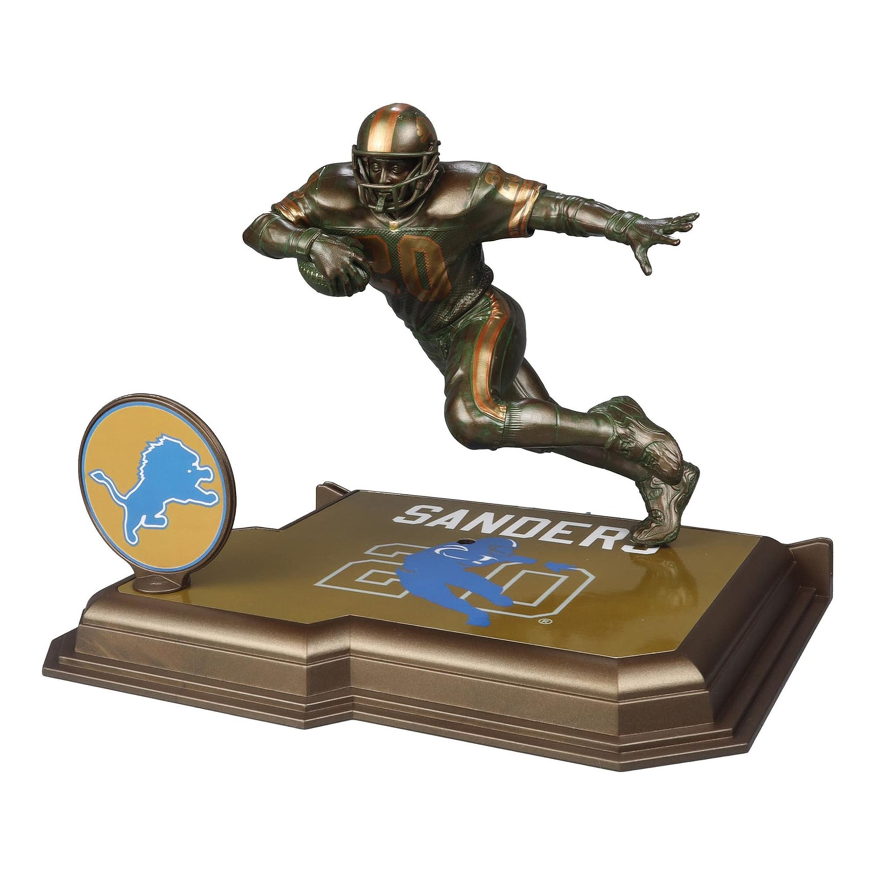 Detroit Lions NFL SportsPicks Figure | Barry Sanders (Bronze/Patina Gold Label)