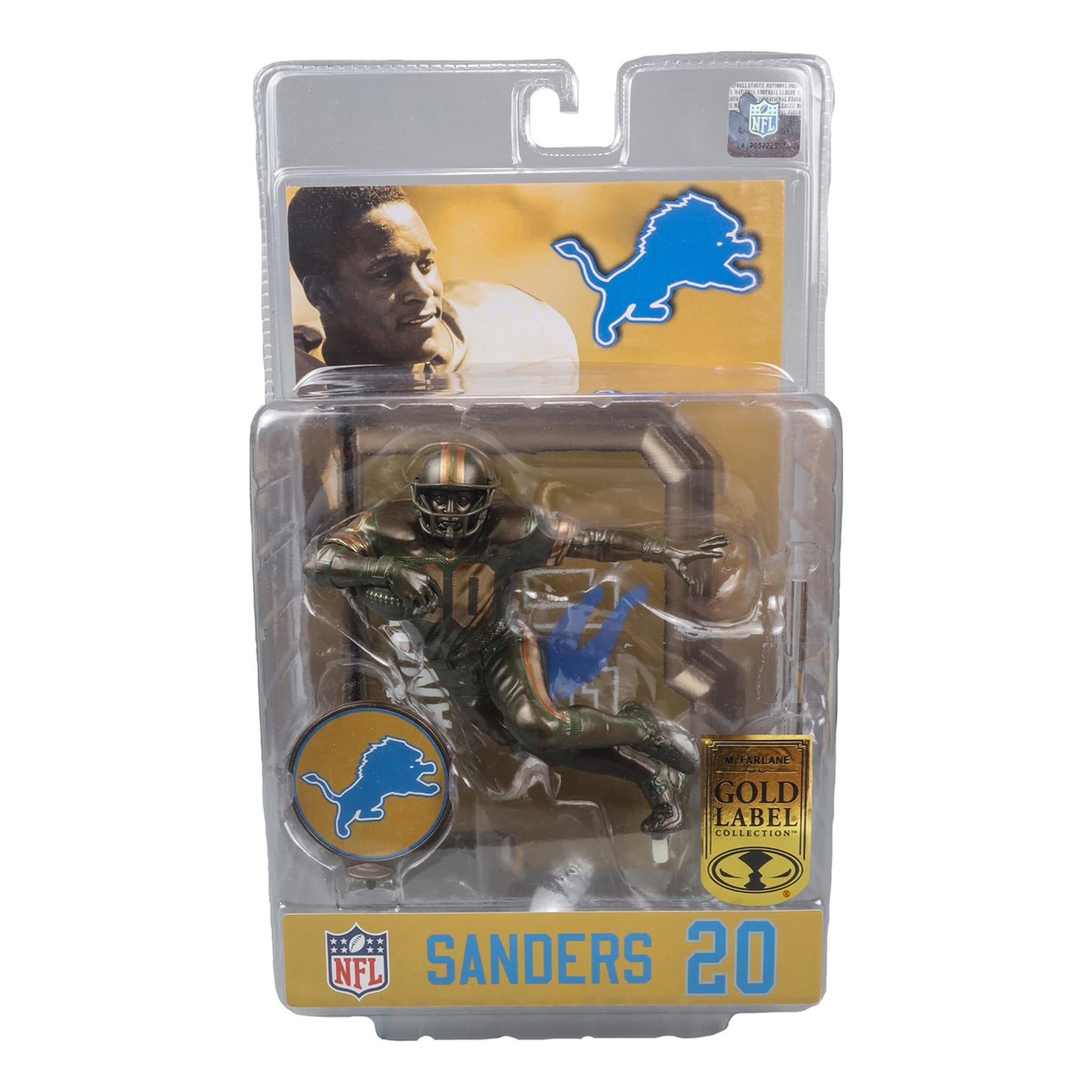 Detroit Lions NFL SportsPicks Figure | Barry Sanders (Bronze/Patina Gold Label)