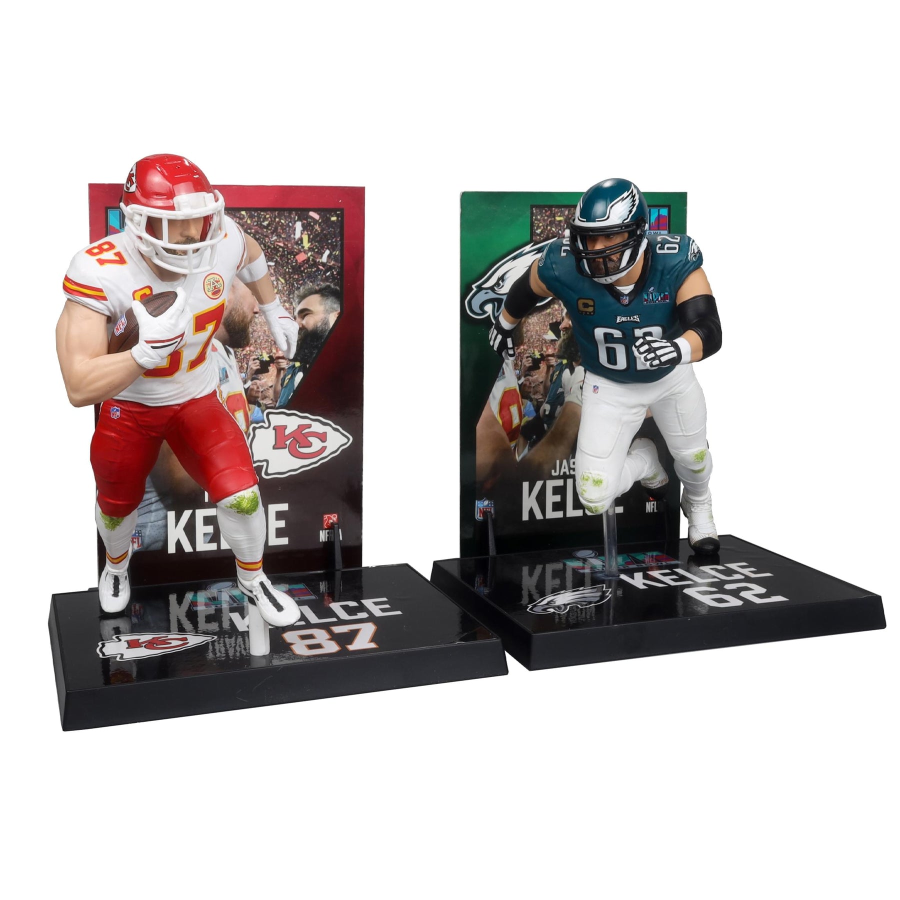 NFL McFarlane Figure Set |Travis Kelce & Jason Kelce