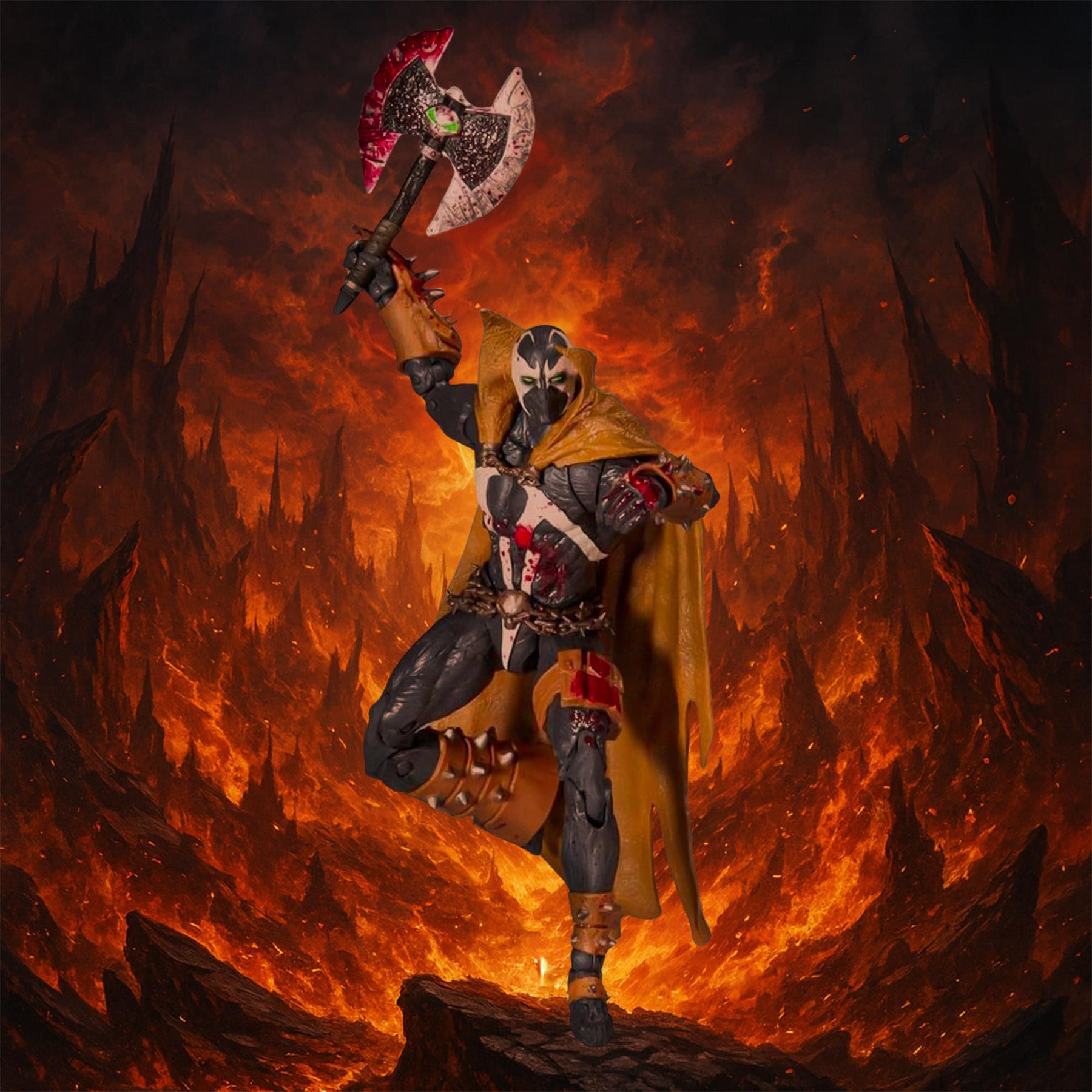 Mortal Kombat Spawn 7 Inch Action Figure | Spawn (Bloody McFarlane Classic)