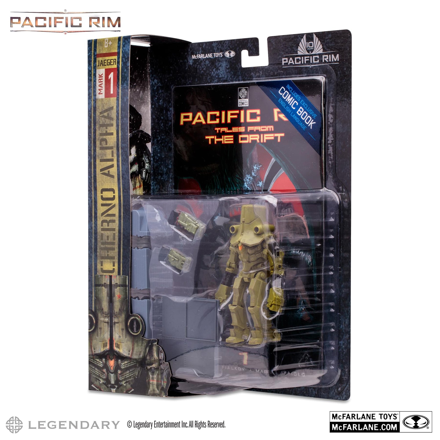 Pacific Rim 4 Inch Figure with Comic | Cherno Alpha