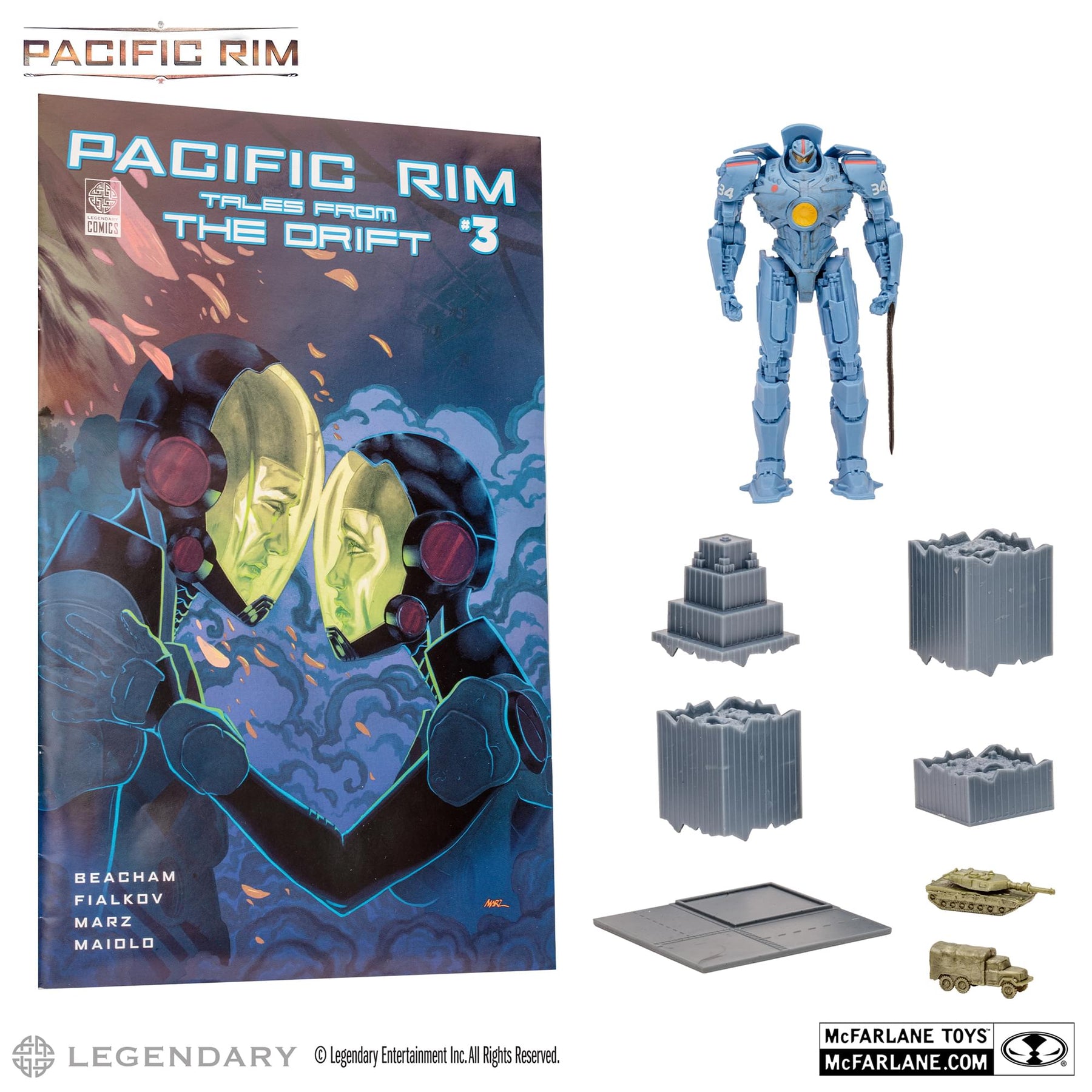 Pacific Rim 4 Inch Figure with Comic | Gipsy Danger