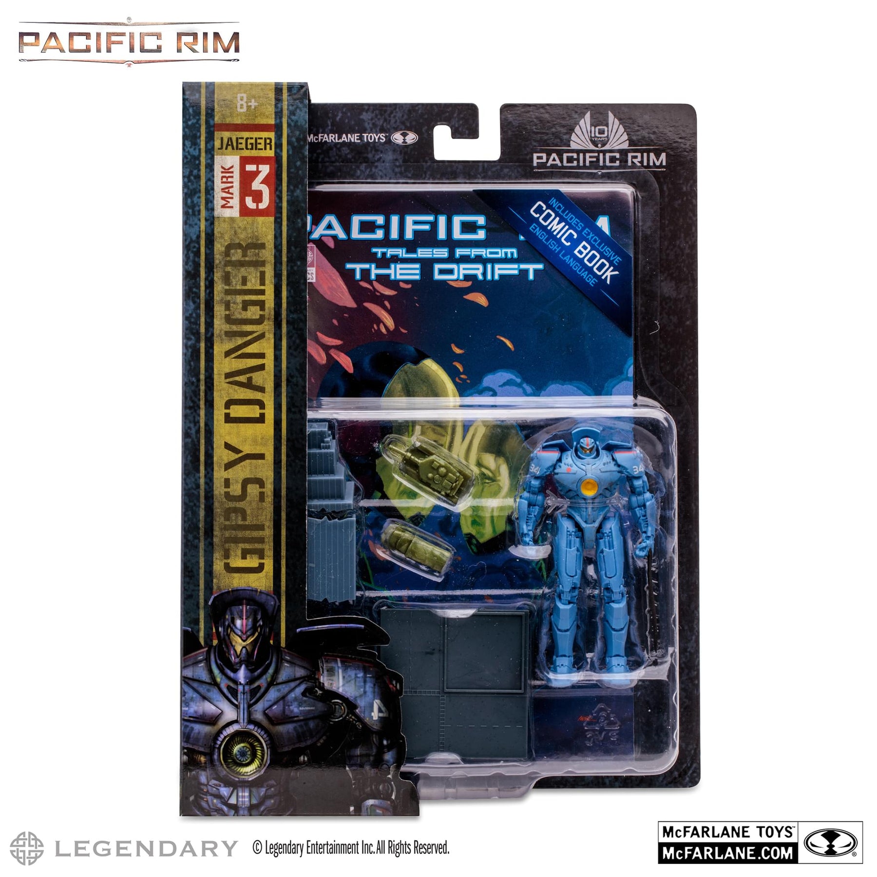 Pacific Rim 4 Inch Figure with Comic | Gipsy Danger