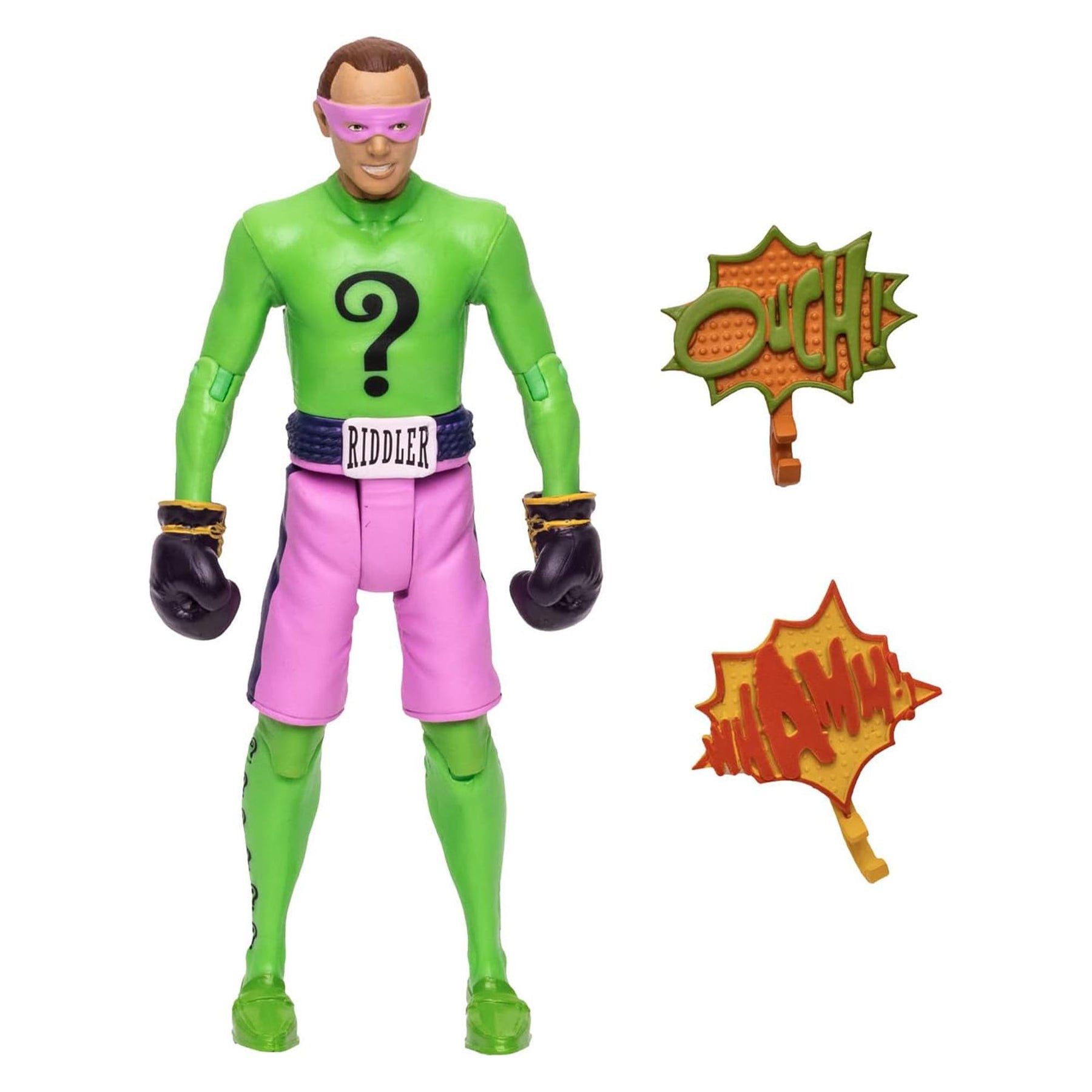 DC Batman 1966 TV Series 5 Inch Action Figure | Riddler Boxing