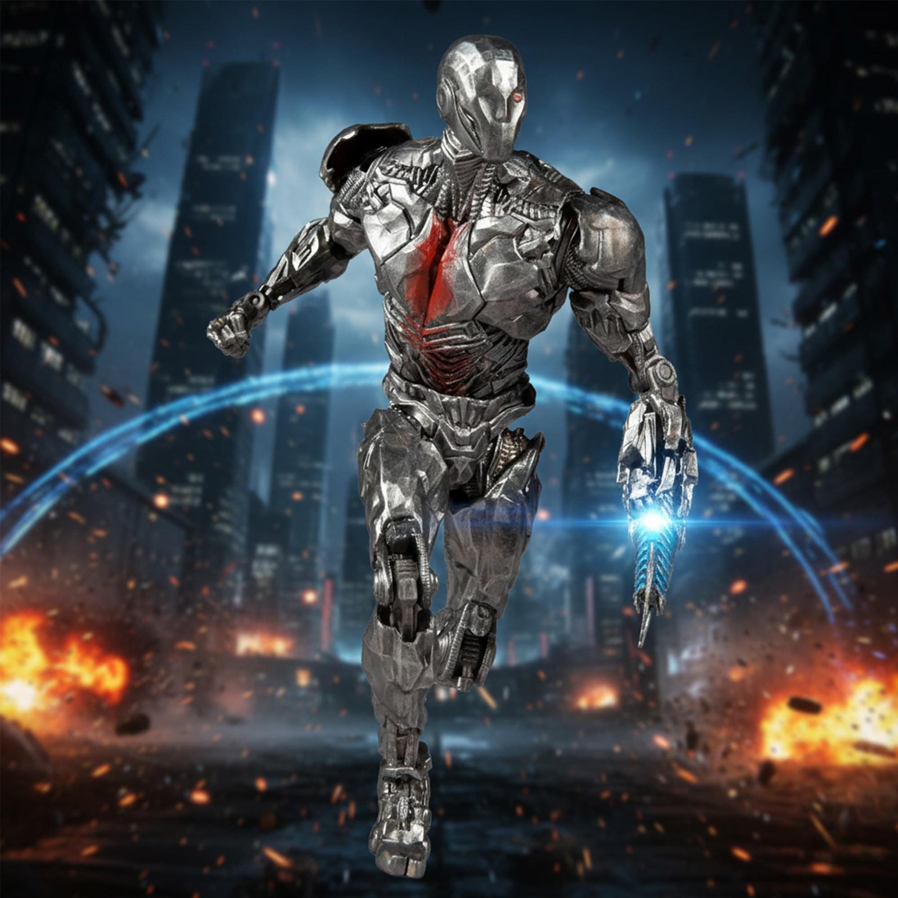 DC Comics 7 Inch Action Figure | Justice League Cyborg