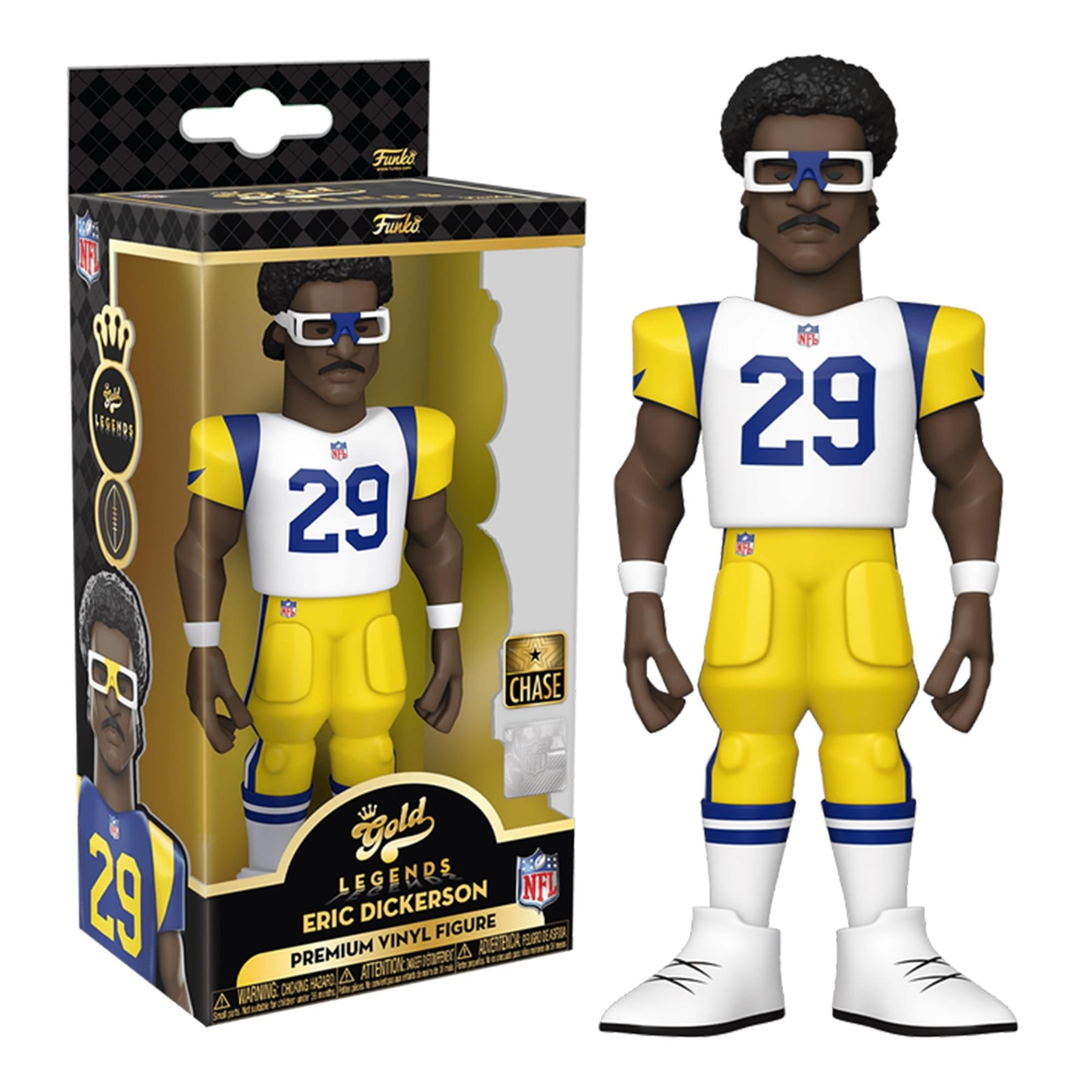 LA Rams NFL Funko Gold 5 Inch Vinyl Figure | Eric Dickerson Chase