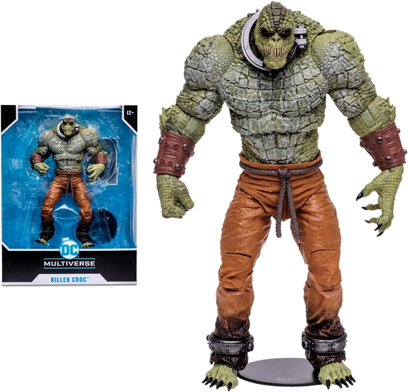 DC Megafig 9 Inch Action Figure | Batman Arkham Asylum Killer Croc