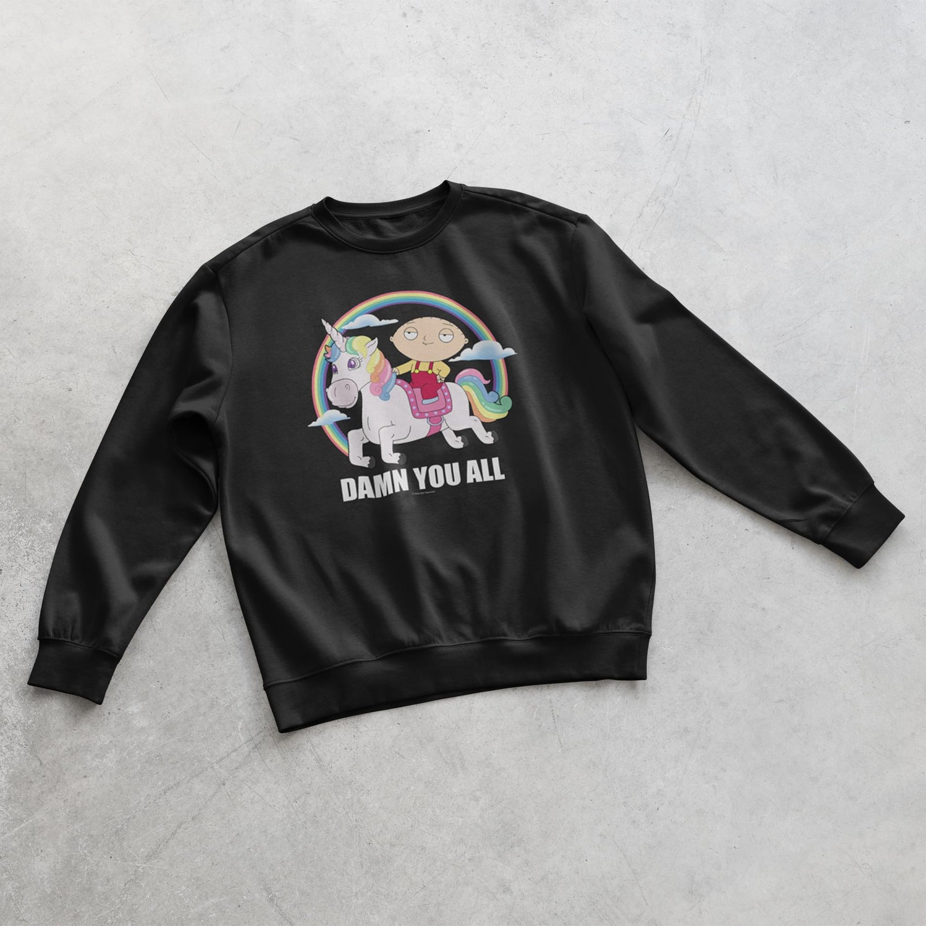 Family Guy Stewie Unicorn Long Sleeve Fleece