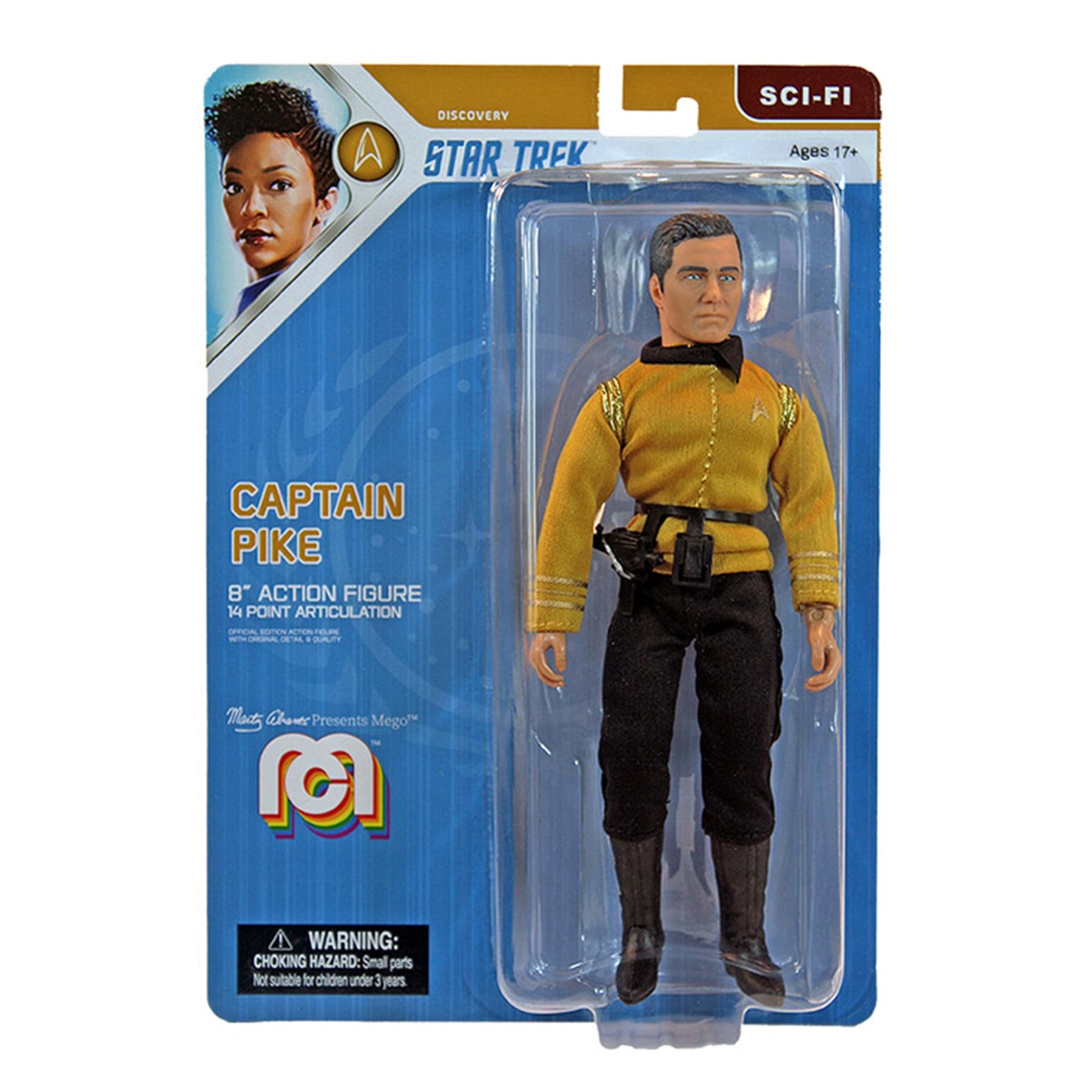 Mego Star Trek Discovery Captain Pike 8 Inch Action Figure