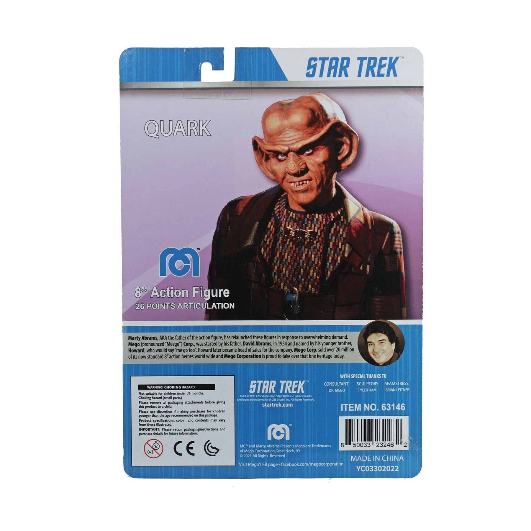 Mego Star Trek Deep Space Nine Quark 8 Inch Action Figure