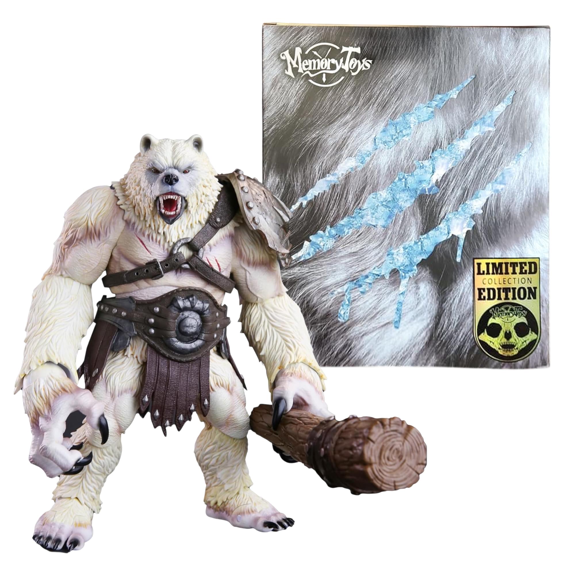 Ancient Warrior Polar Bear 9-Inch Action Figure W/ Armor | Free Shippi