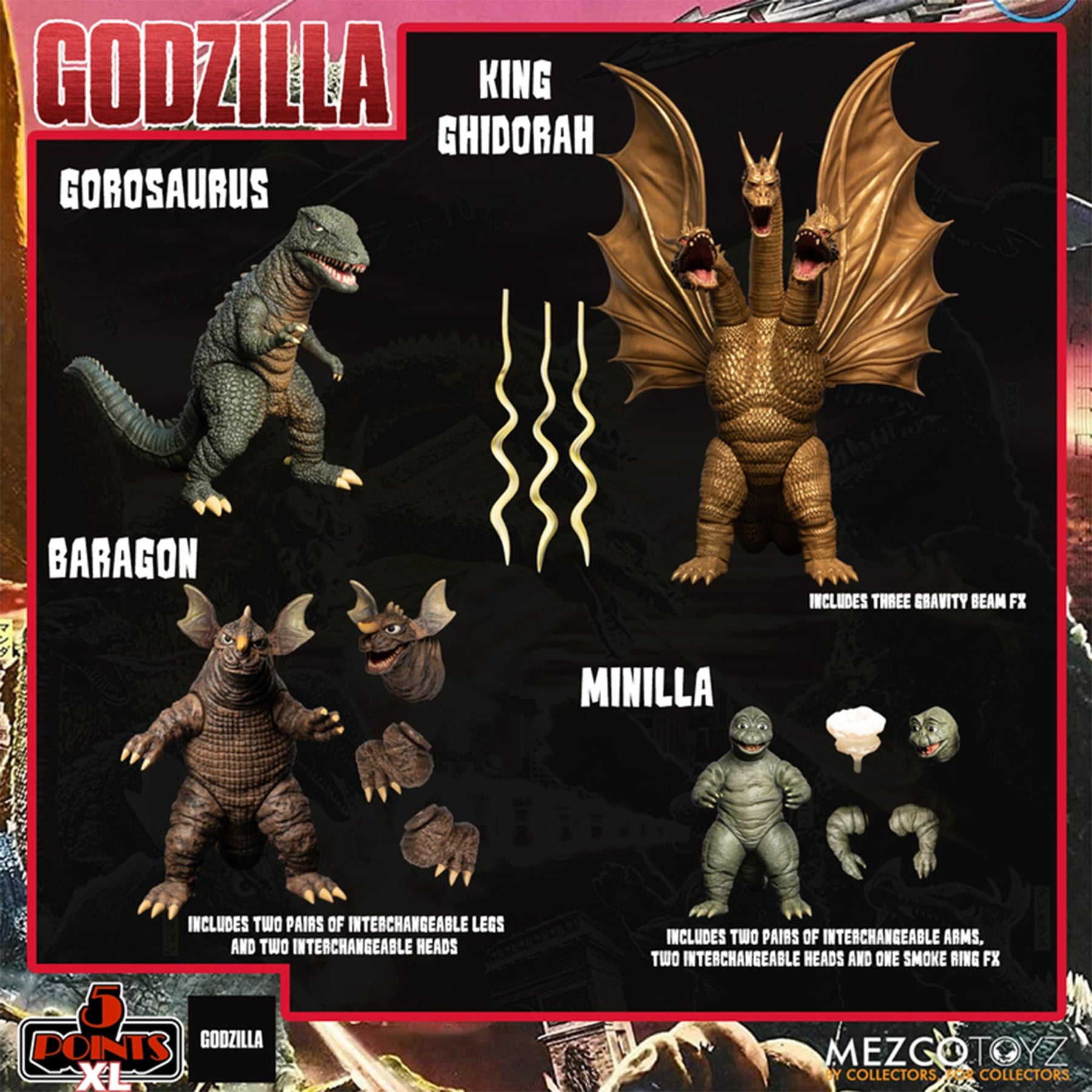 Godzilla Destroy All Monsters (1968) 5 Points XL Round 2 Boxed Set