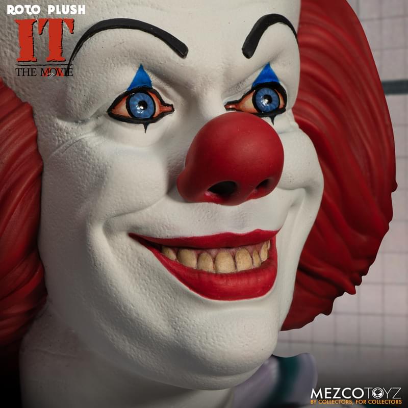 IT (1990) Mezco Designer Series 18 Inch Pennywise Roto Plush
