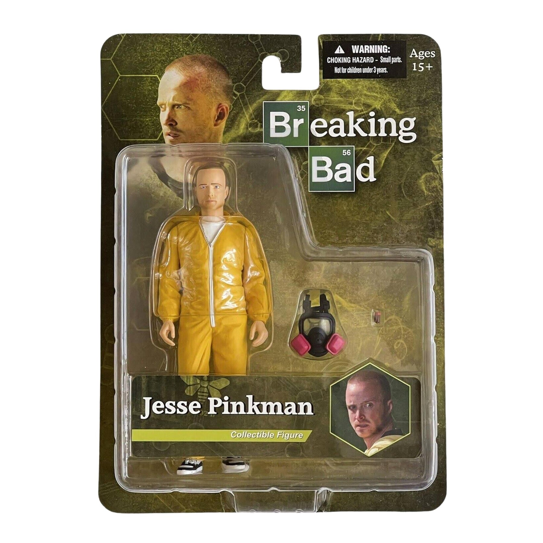 Mezco Toyz Breaking Bad Jesse Pinkman 6" Yellow Hazmat Suit Figure