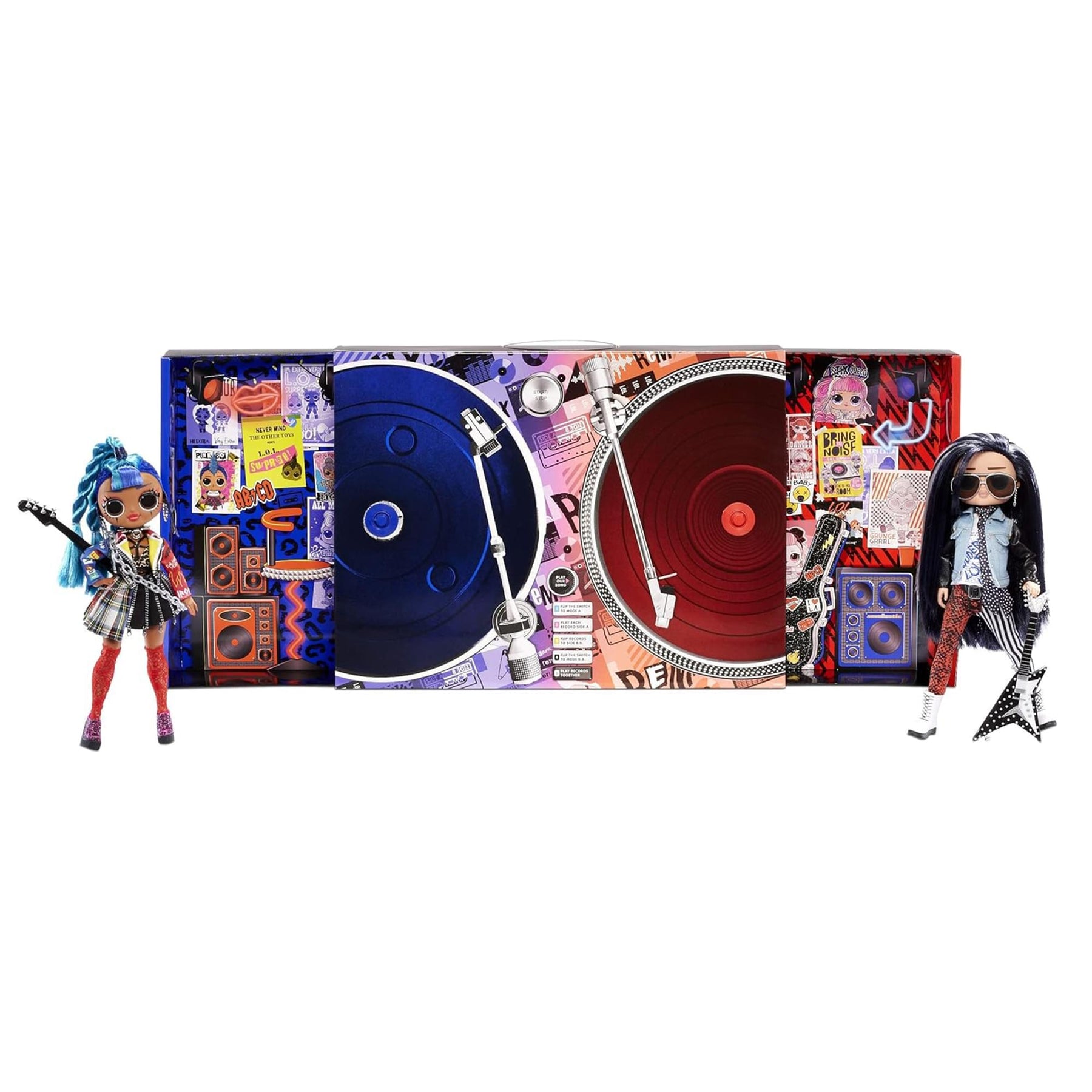 LOL Surprise! OMG Remix Rocker Boi and Punk Grrrl Fashion Doll 2 Pack