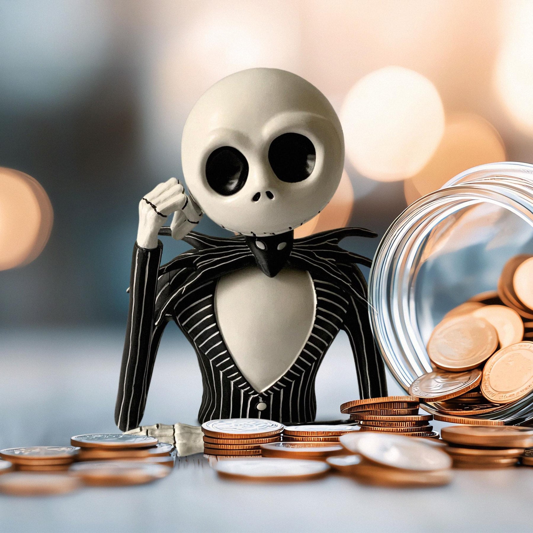 Nightmare Before Christmas Jack Bust Bank