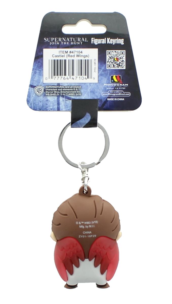 Supernatural Castiel Exclusive 3D Foam Figure Keychain - Red Wing Version