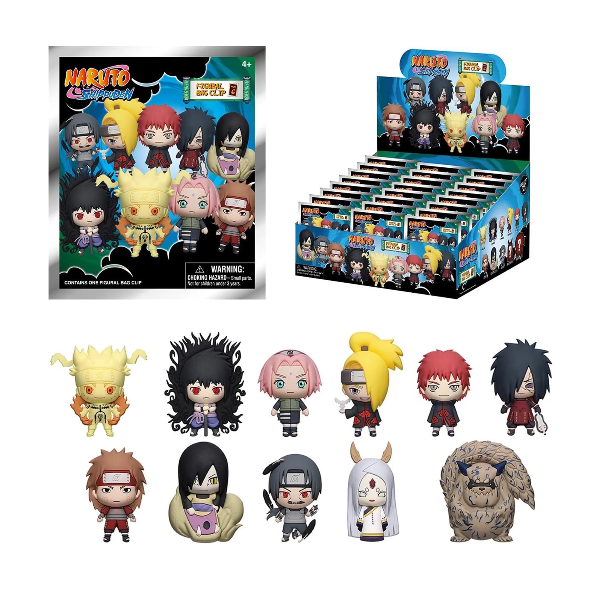 Naruto Series 6 3D Foam Bag Clip | 1 Random | Free Shipping