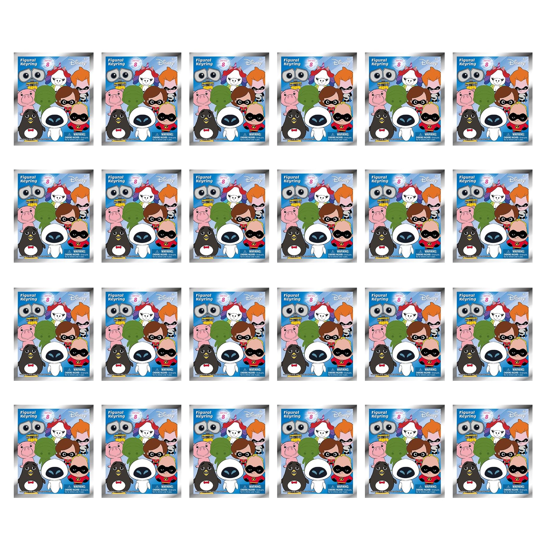 Disney Series 8 Blind Bag Foam Figural Key Ring | Case of 24